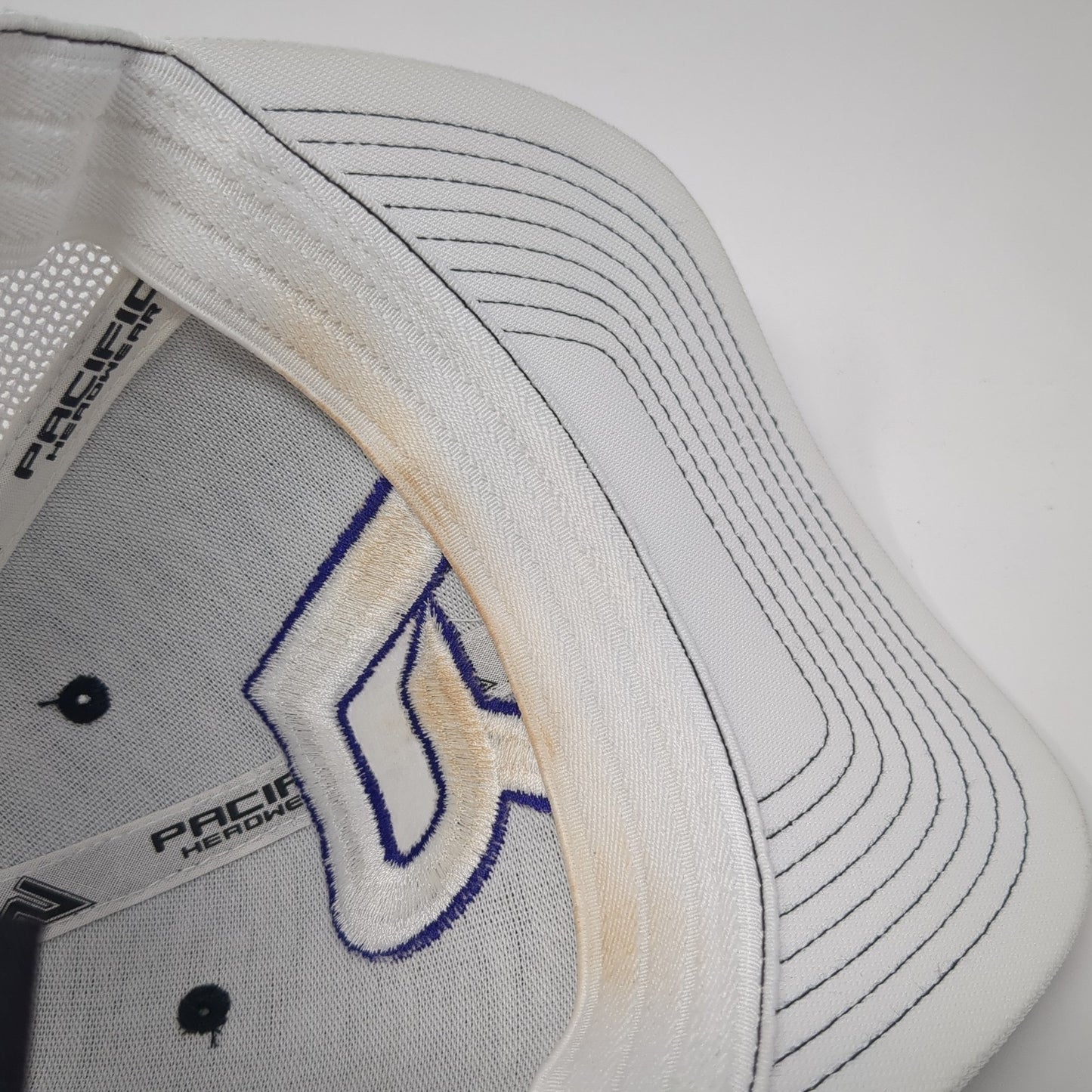 Rocky Fitted Trucker Hat Black 7 3/8 Embroidered Mesh Back Pacific Headwear