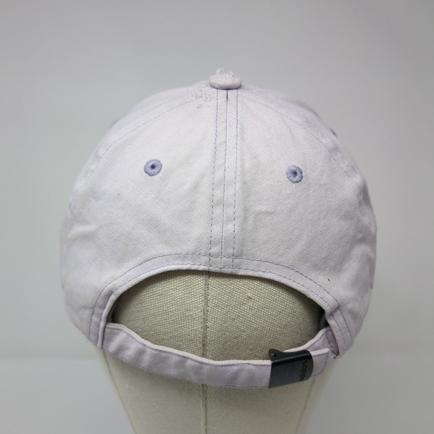 Adidas Slideback Hat Purple One Size Adjustable Patch Vented Holes Cotton