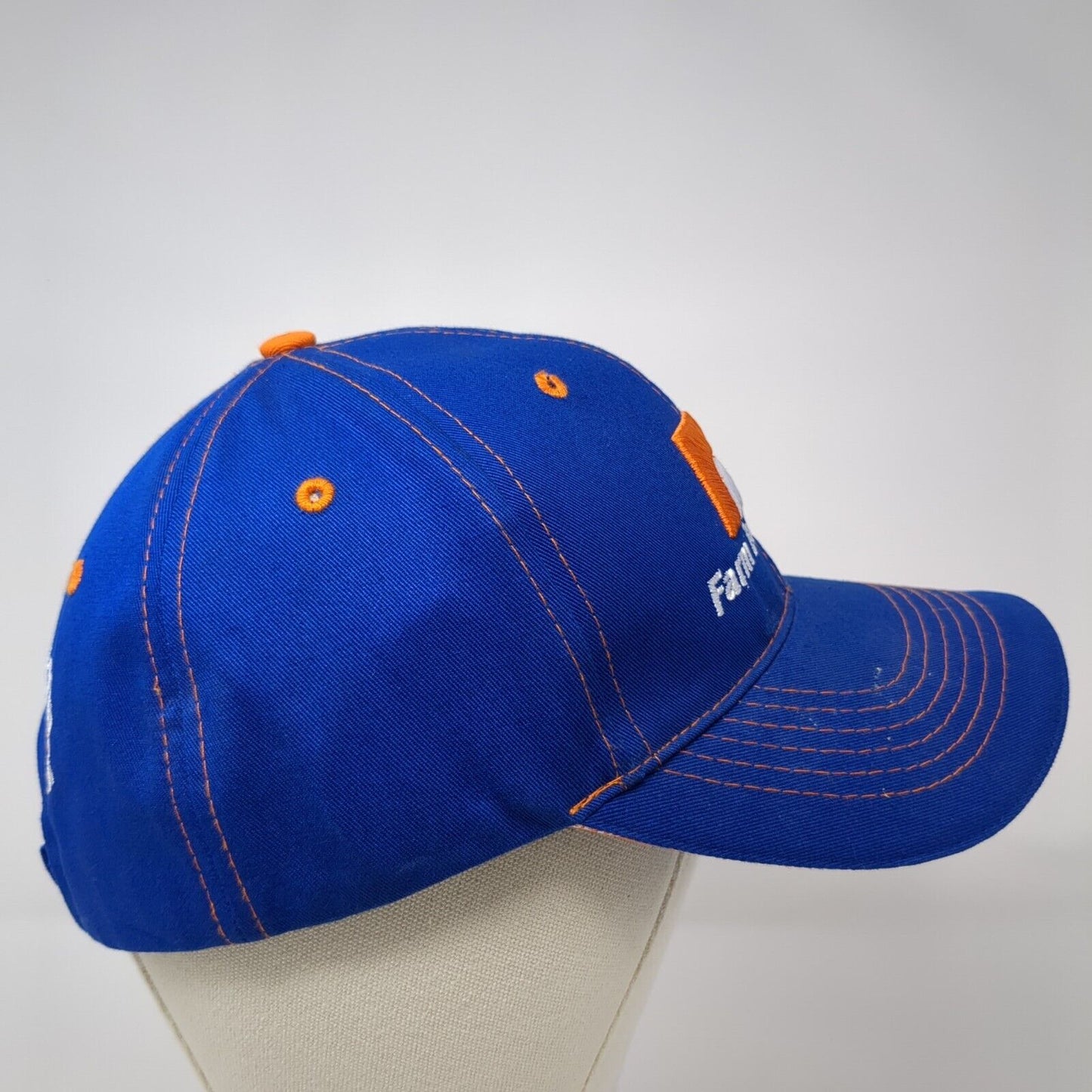 Farm Bureau Ins. Strapback Hat Blue One Size Adjustable We Know Idaho