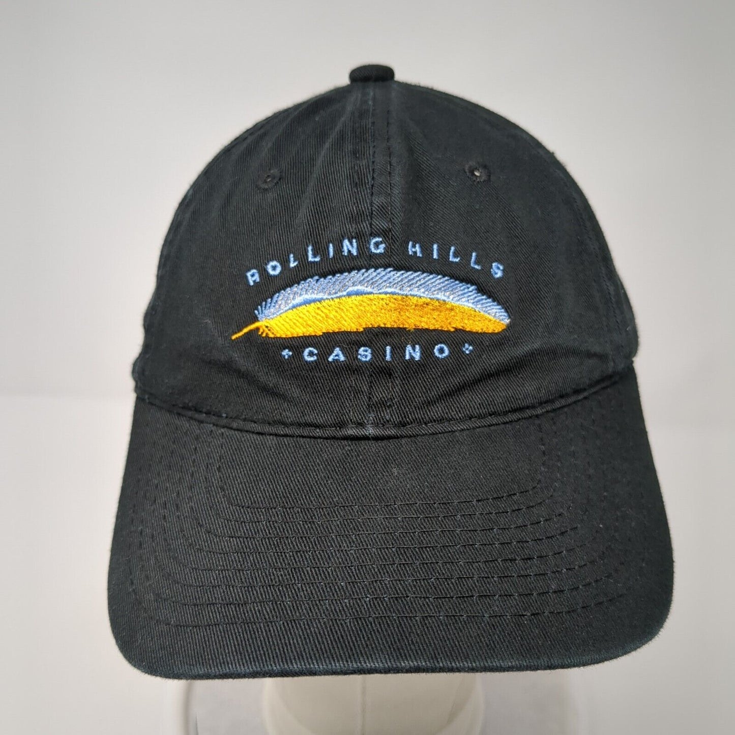Rolling Hills Casino Slideback Hat Black One Size Embroidered Town Talk