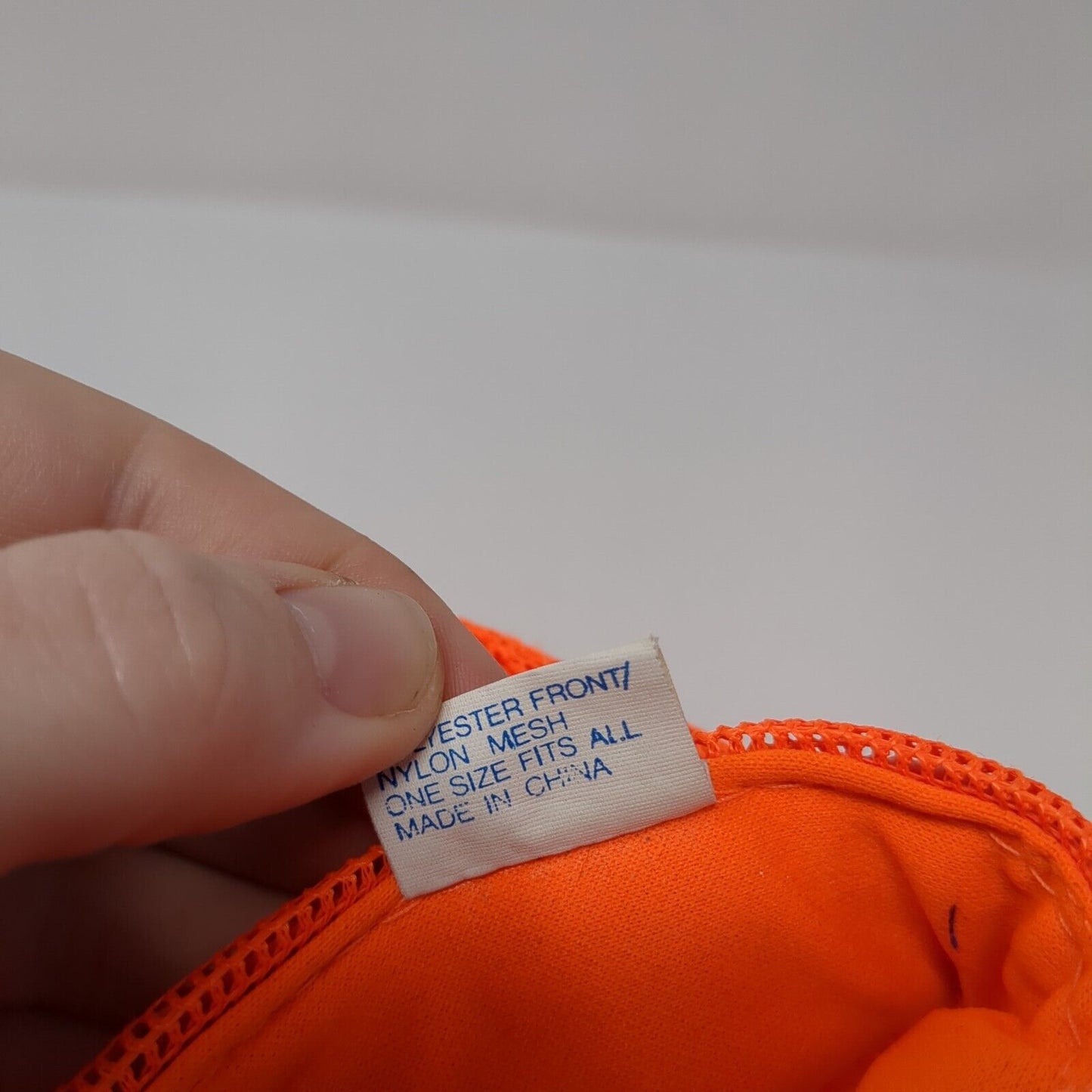 Anderson Lumber Snapback Rope Trucker Hat Orange One Size Mesh Back