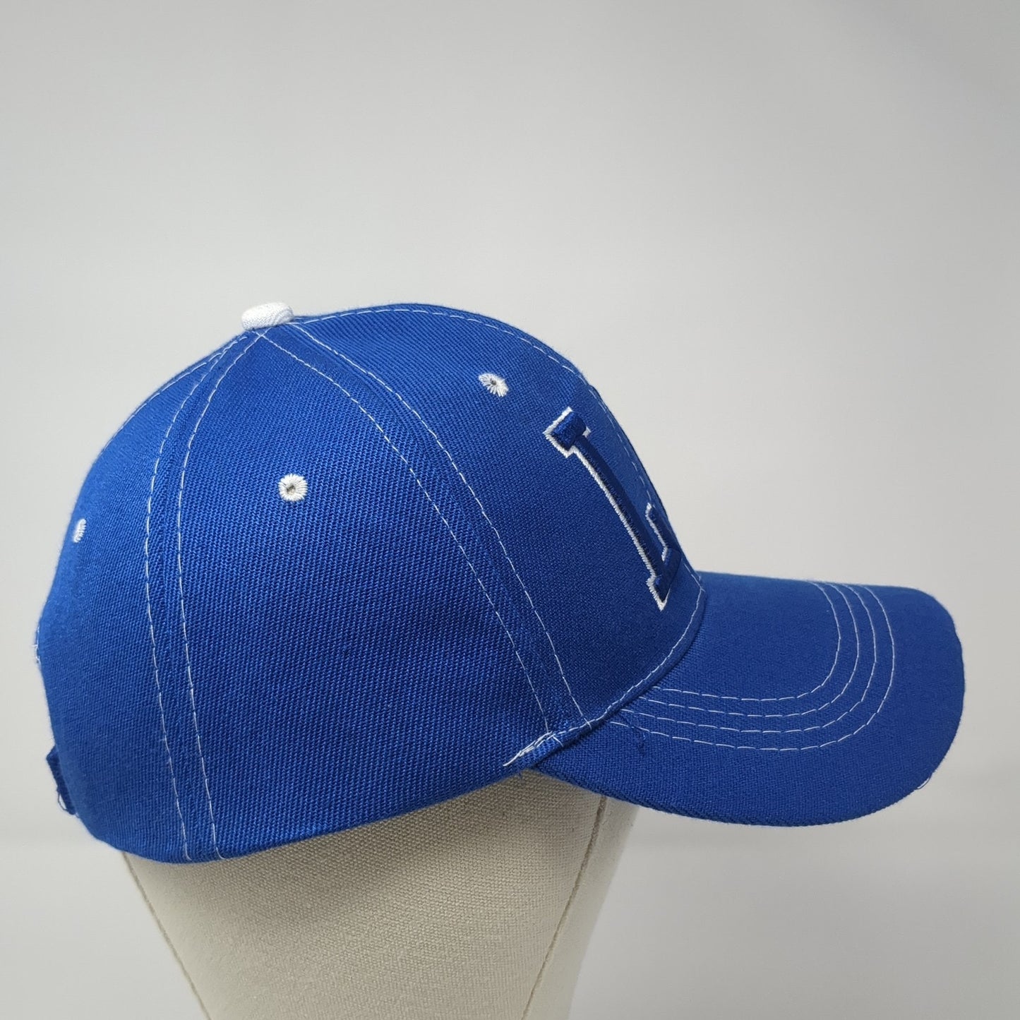 LV Las Vegas Strapback Baseball Cap Blue OS Adjustable Embroidered 6 Panel