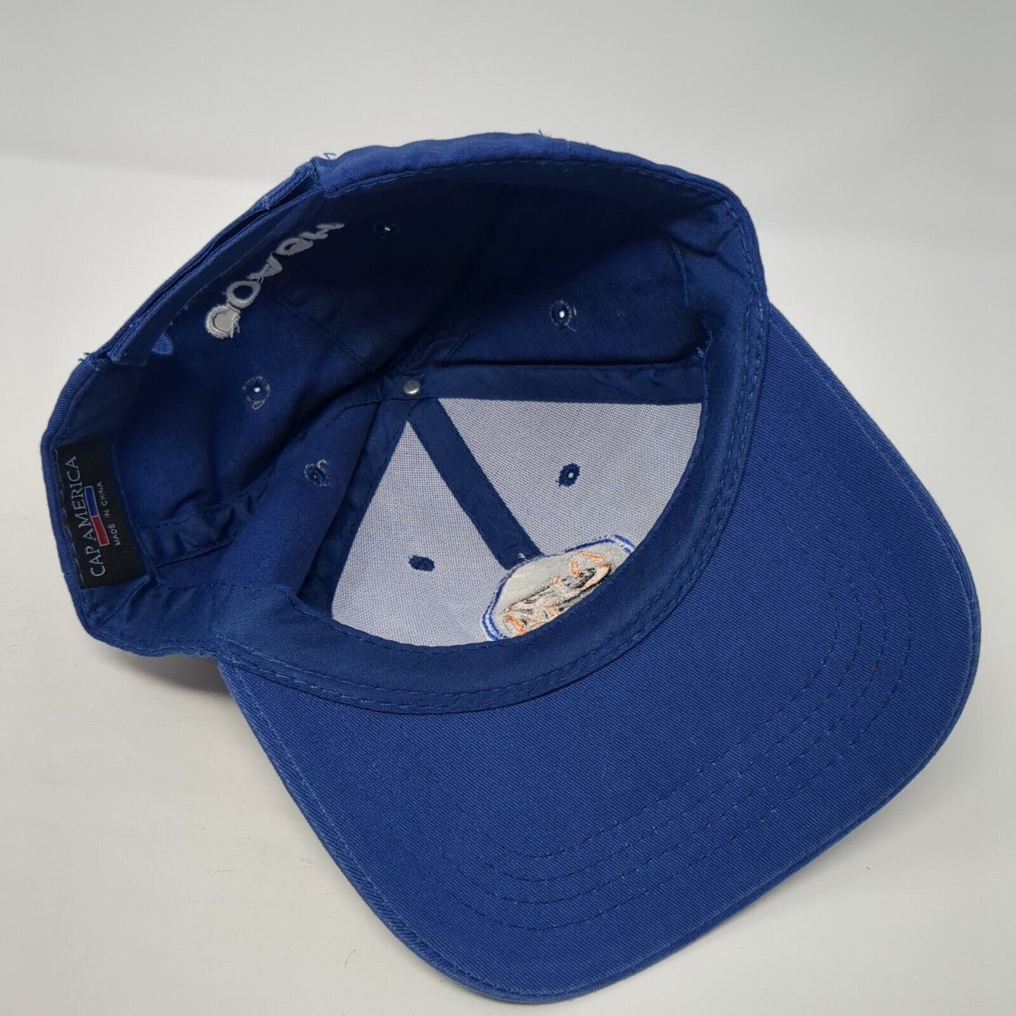 AIM Coach Strapback Hat Blue One Size Adjustable Embroidered Cap America