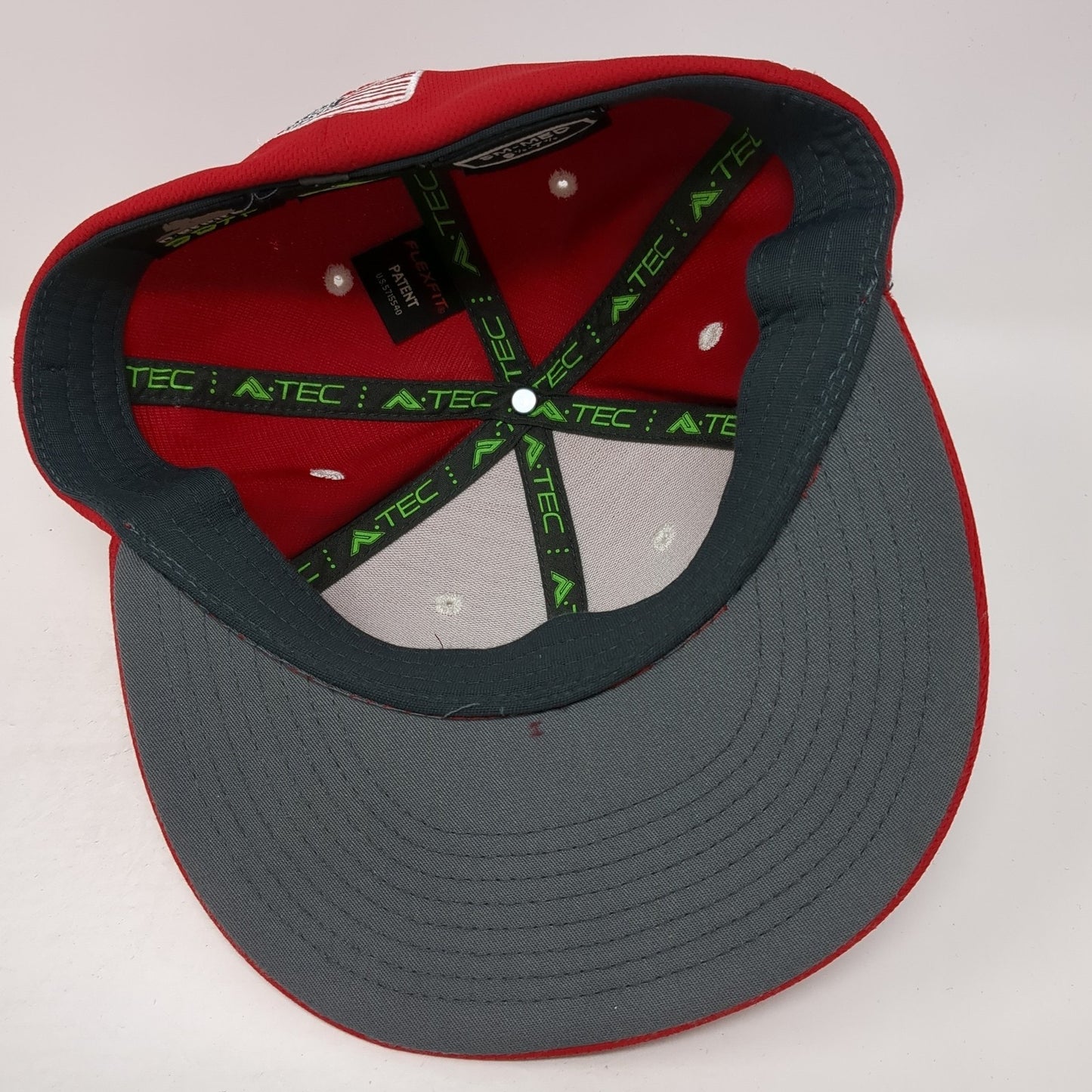 Albright Lions Fitted Hat Red 7 3/8 Embroidered Logo Pacific Headwear