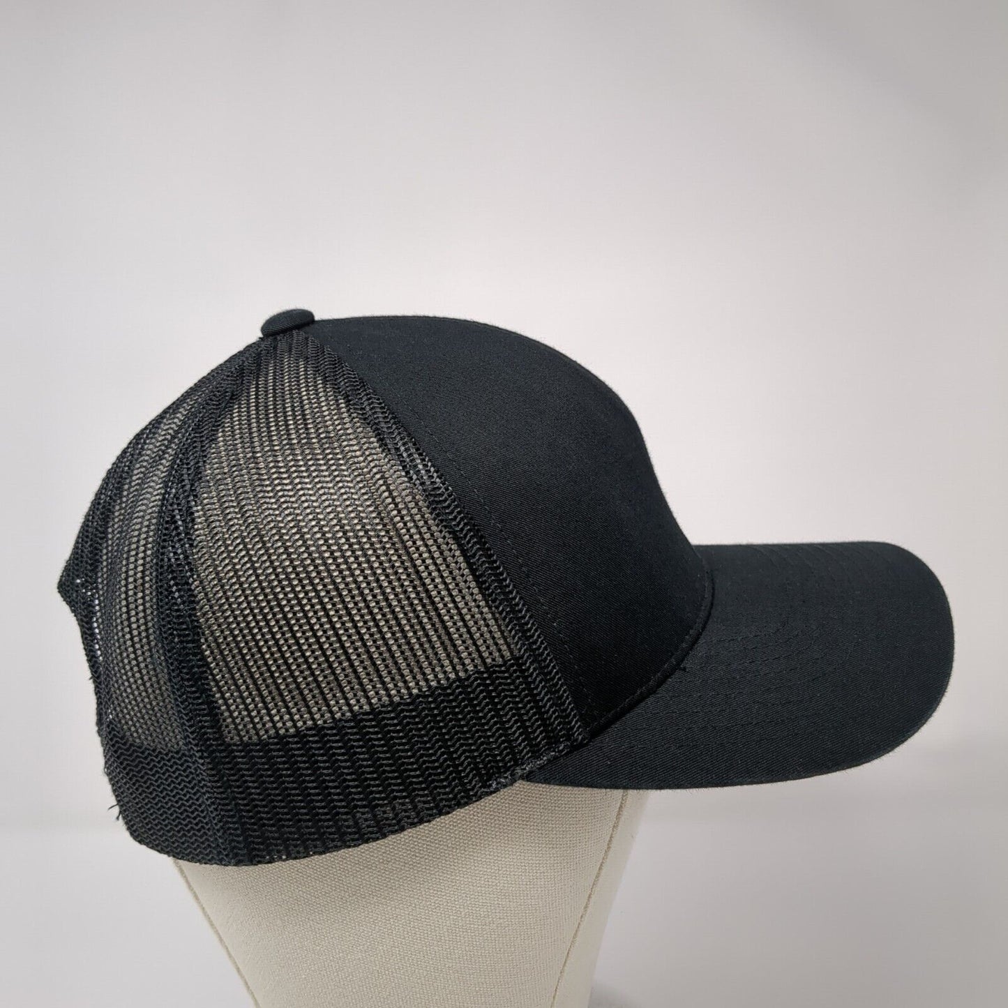 Arctic Air Snapback Trucker Hat Black OSFA Adjustable Embroidered Mesh Back