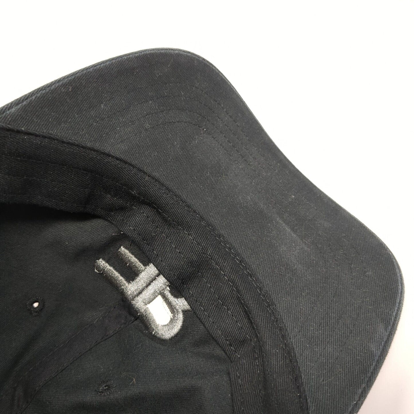 ER Slideback Hat Black One Size Adjustable Embroidered The Classics Yupoong