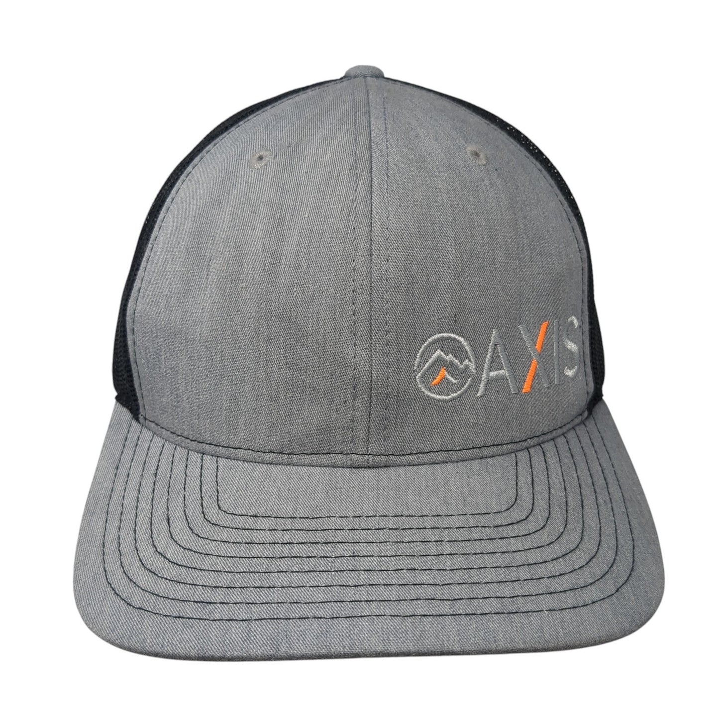 AXIS Snapback Mesh Back Trucker Hat Gray One Size Adjustable Richardson