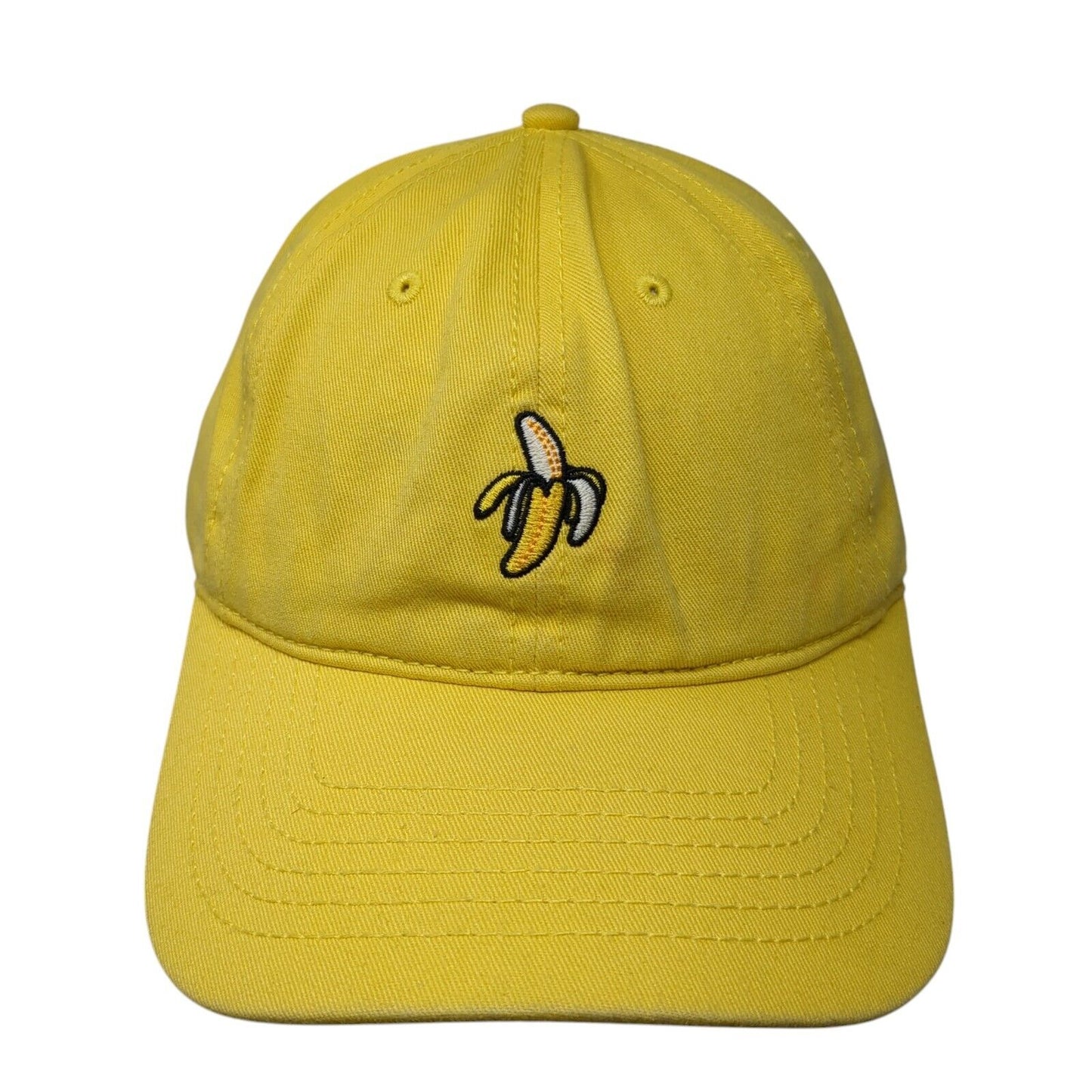 Banana Strapback Hat Yellow One Size Adjustable Embroidered Forever 21