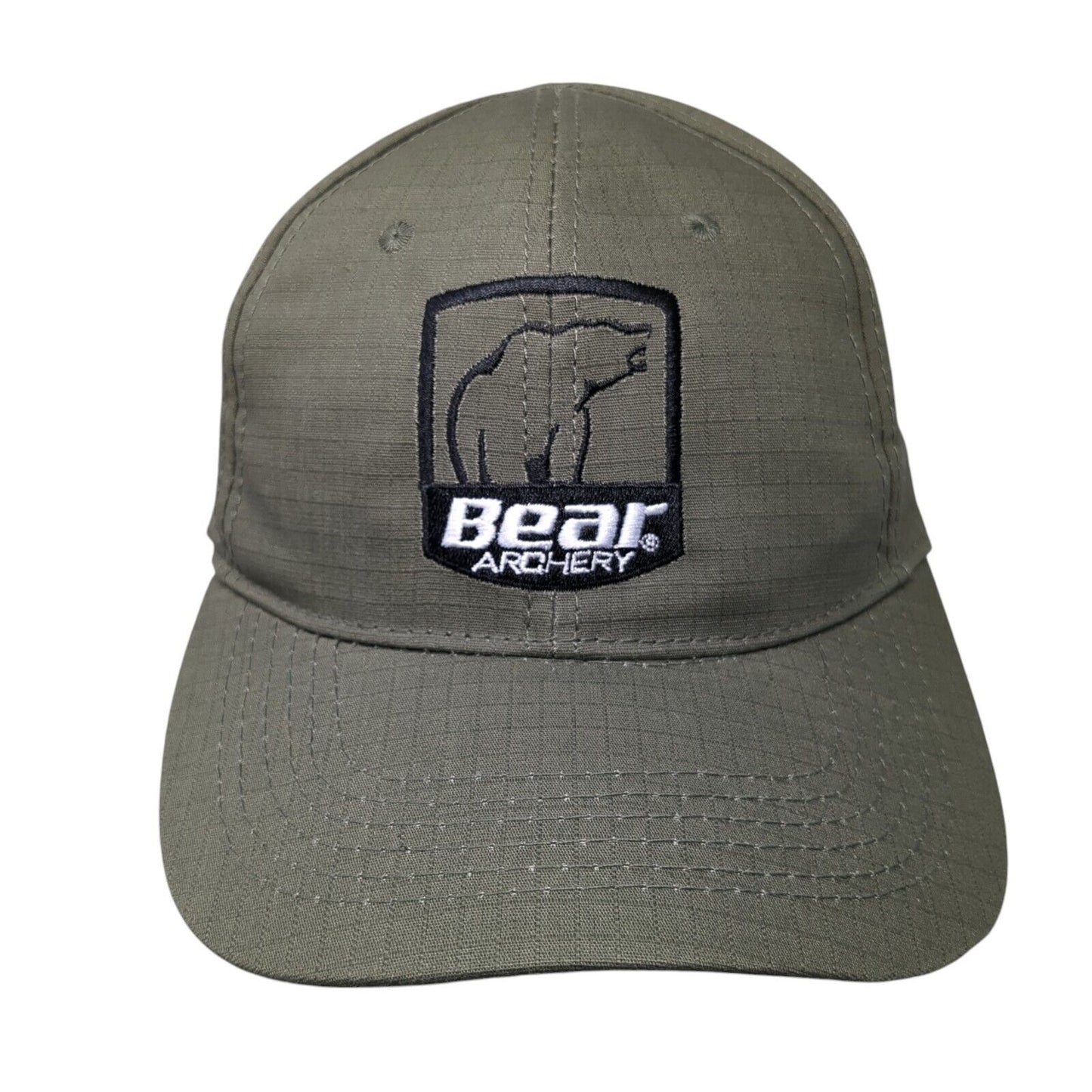 Bear Archery Strapback Hat Brown One Size Embroidered Adjustable