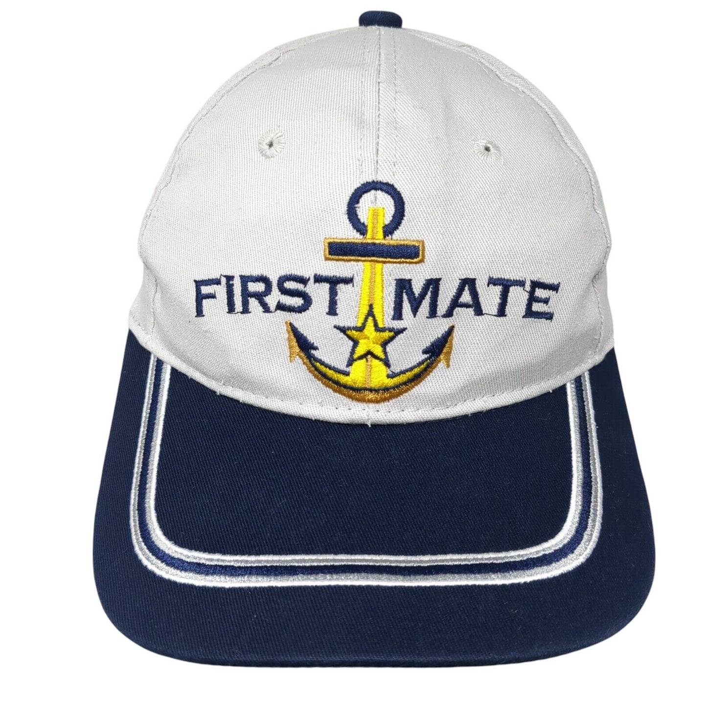 First Mate Slideback Hat Multi One Size Adjustable Embroidered PopCrew
