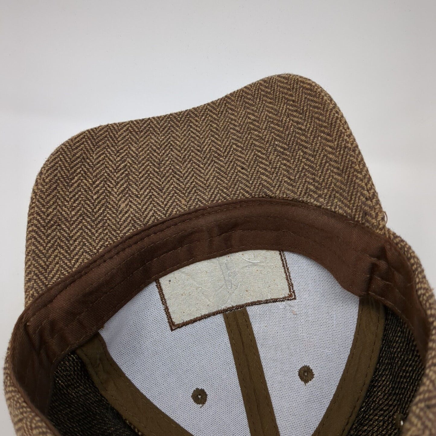 Browne Family Vineyards Patch Slideback Hat Brown One Size Herringbone