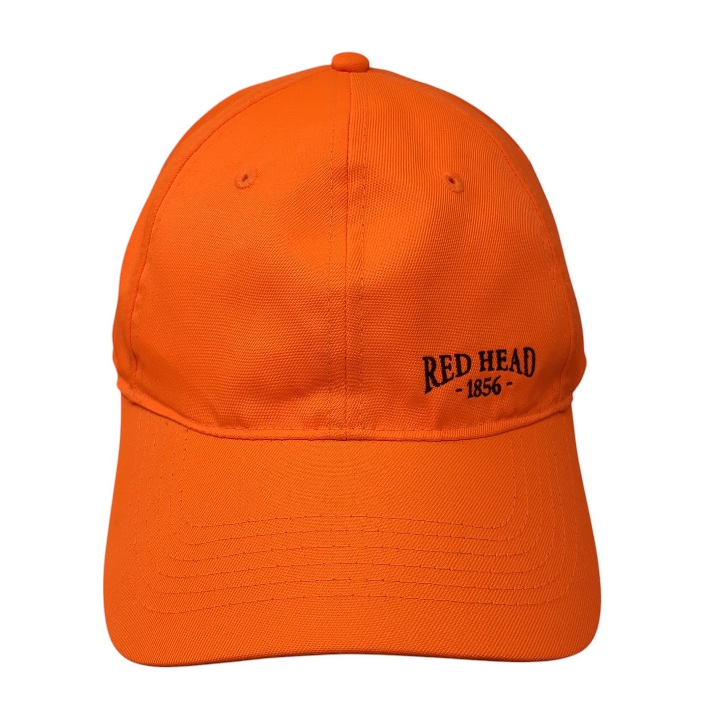 Red Head 1856 Strapback Baseball Cap Orange One Size Adjustable Embroidered