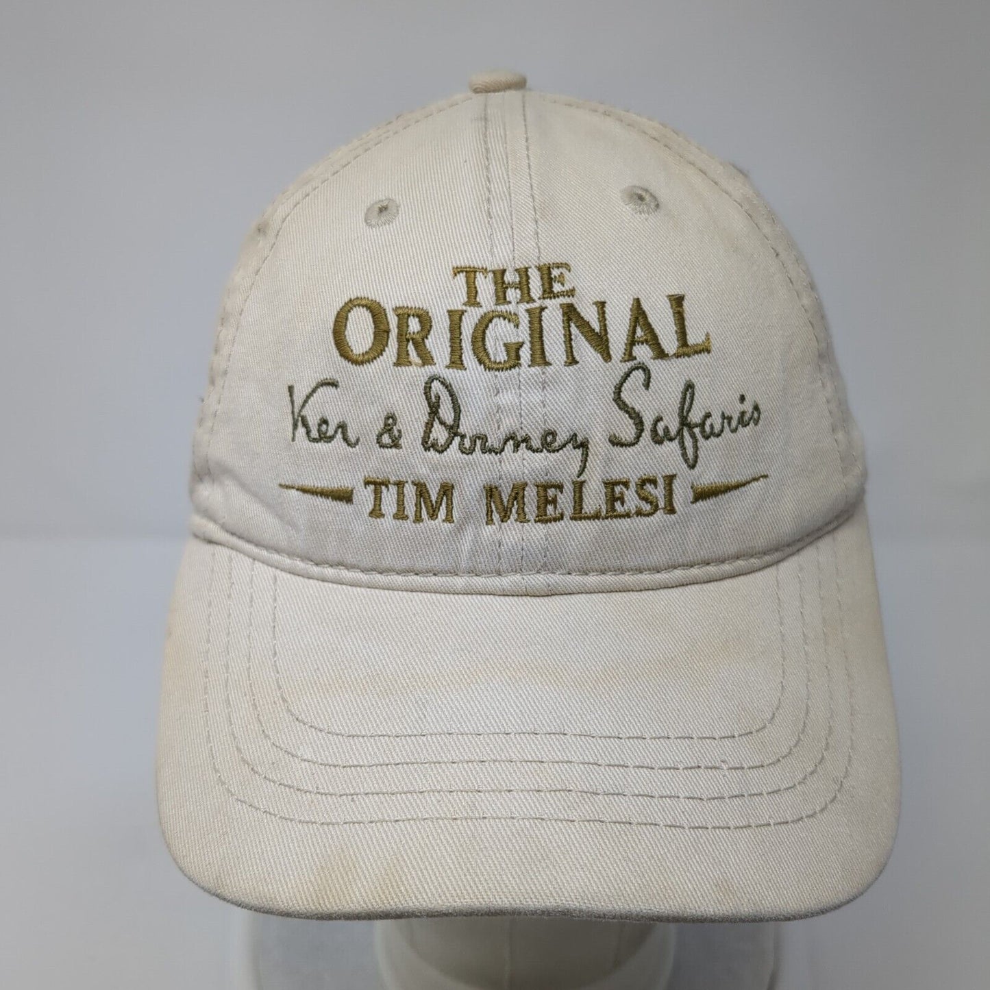 The Original Tim Melesi Slideback Hat Tan One Size Adjustable 6 Panel