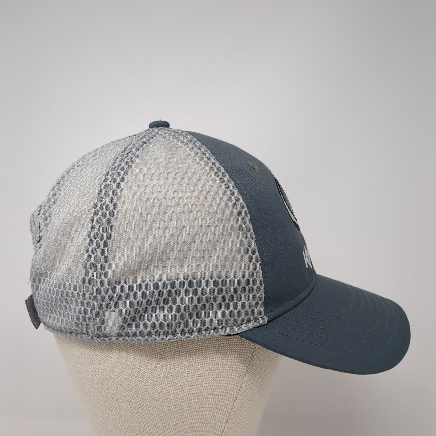 Kubota Strapback Mesh Back Trucker Hat Gray One Size Idaho Tractor Inc