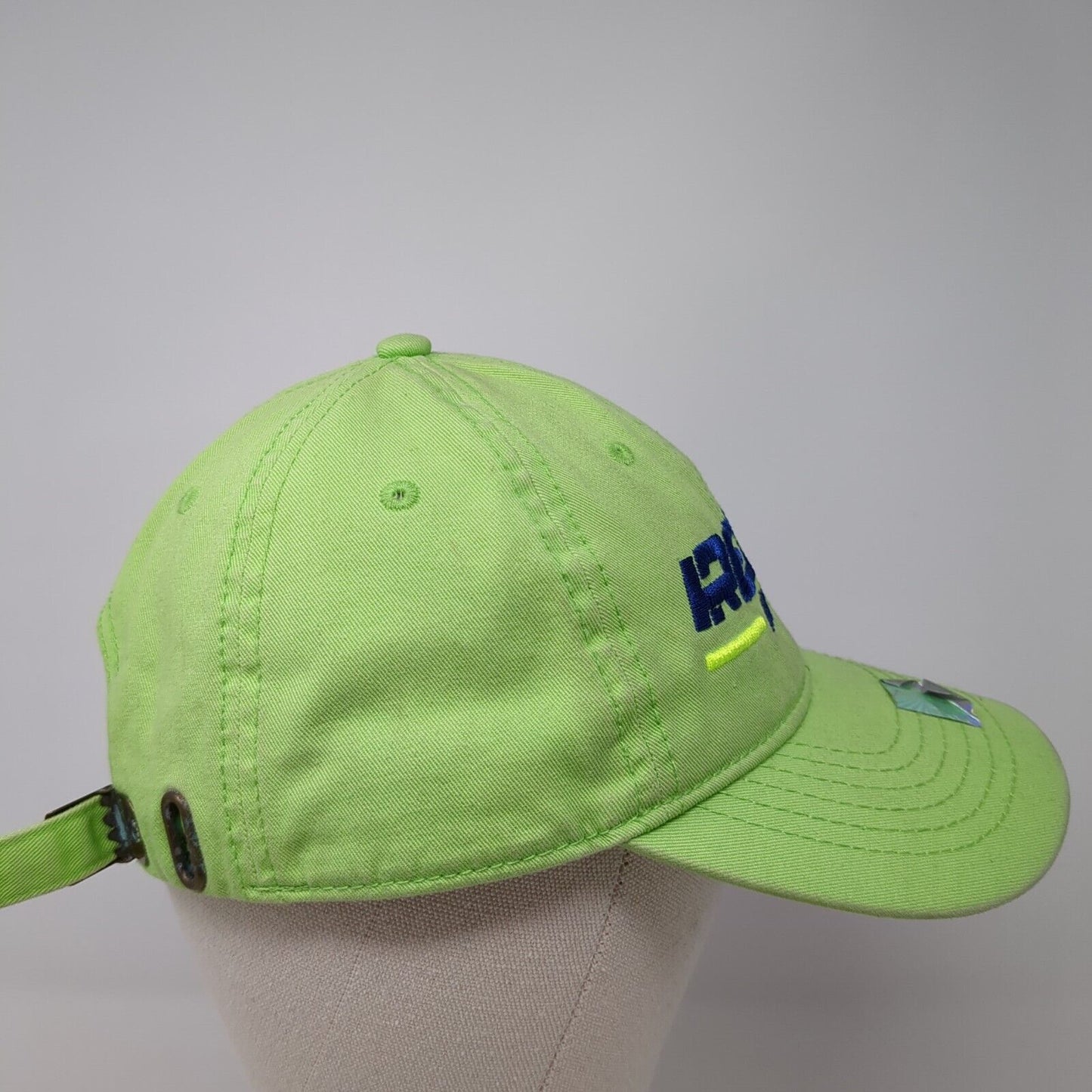 Renko Auto Sales Slideback Baseball Cap Green OS Adjustable Embroidered Fine Cap