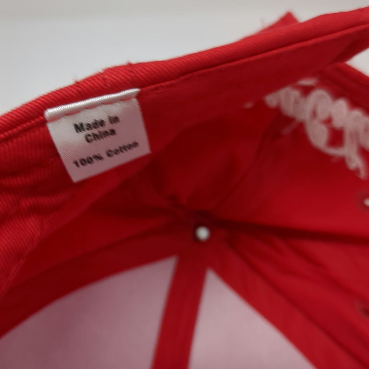 Coca-Cola Red Baseball Cap Olympics Union Jack Adjustable Cotton Hat W/Tags
