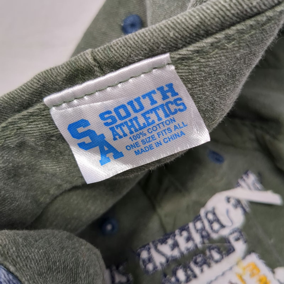 South Athletics Gulf Breeze Zoo Florida Green Blue One Size Baseball Cap Hat