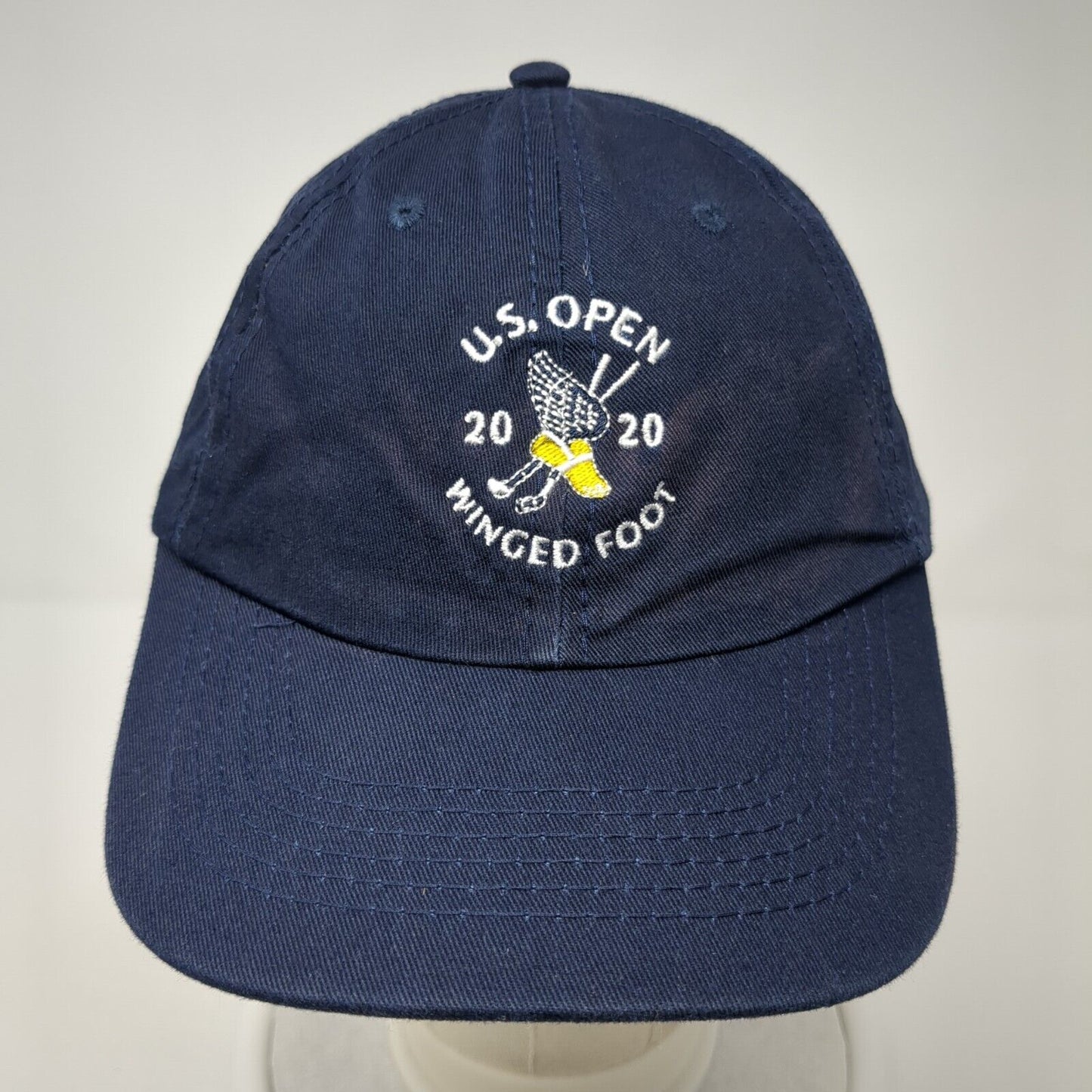 US Open 2020 Winged Foot Slideback Hat Blue One Size Solid USGA Member