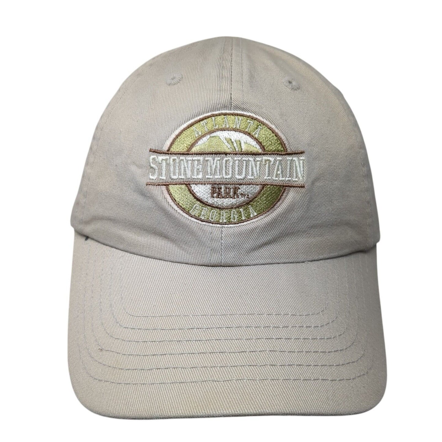 Stone Mountain Atlanta Georgia Slideback Hat Tan One Size Adjustable