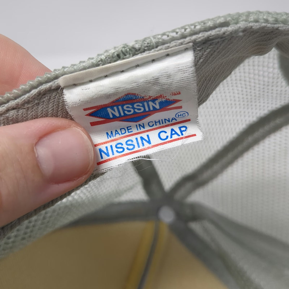 Nissin Gray Trucker Hat One Size Round River Conservation Studies Mesh Snapback