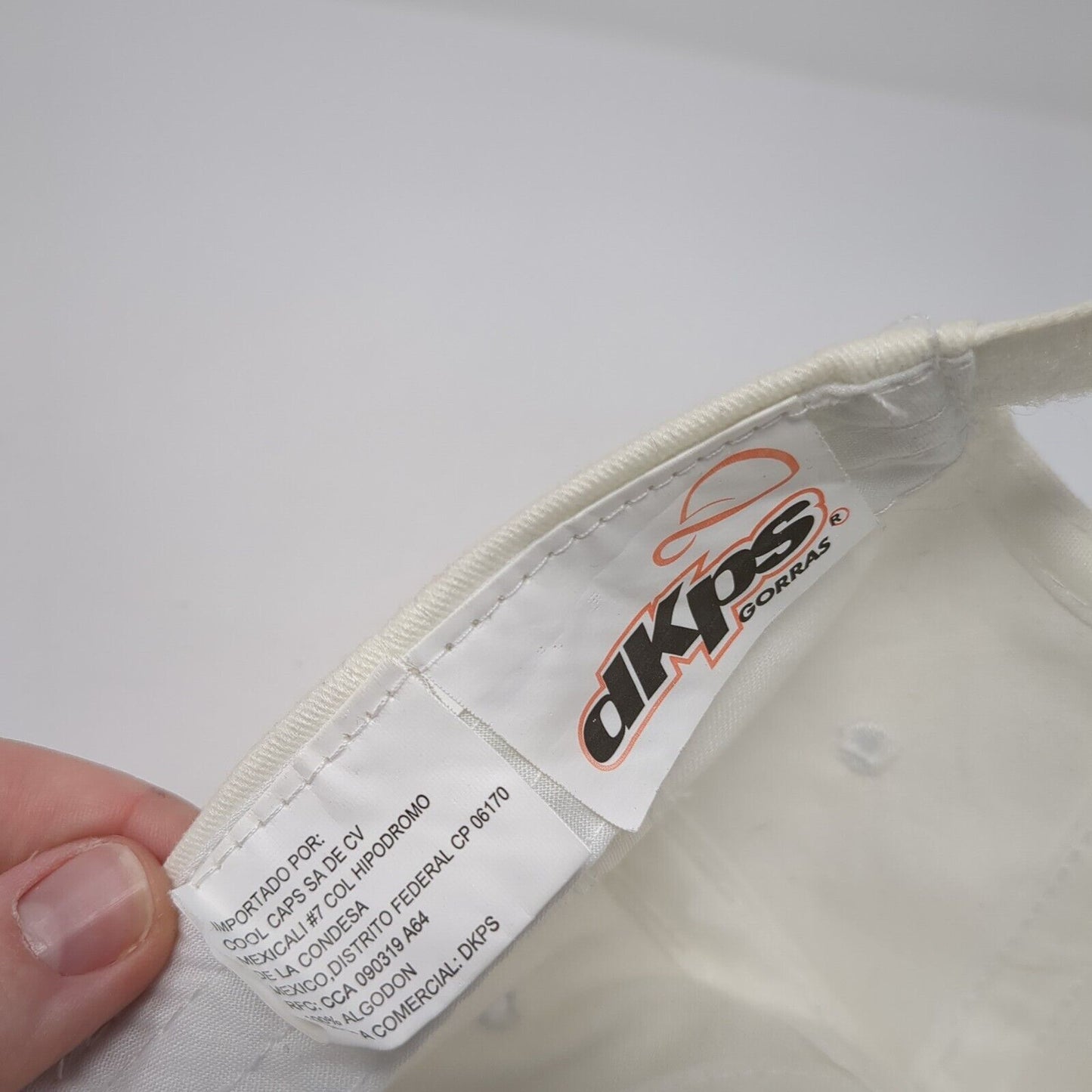 Cabo San Lucas Fish Strapback Hat White One Size Adjustable Rhinestone