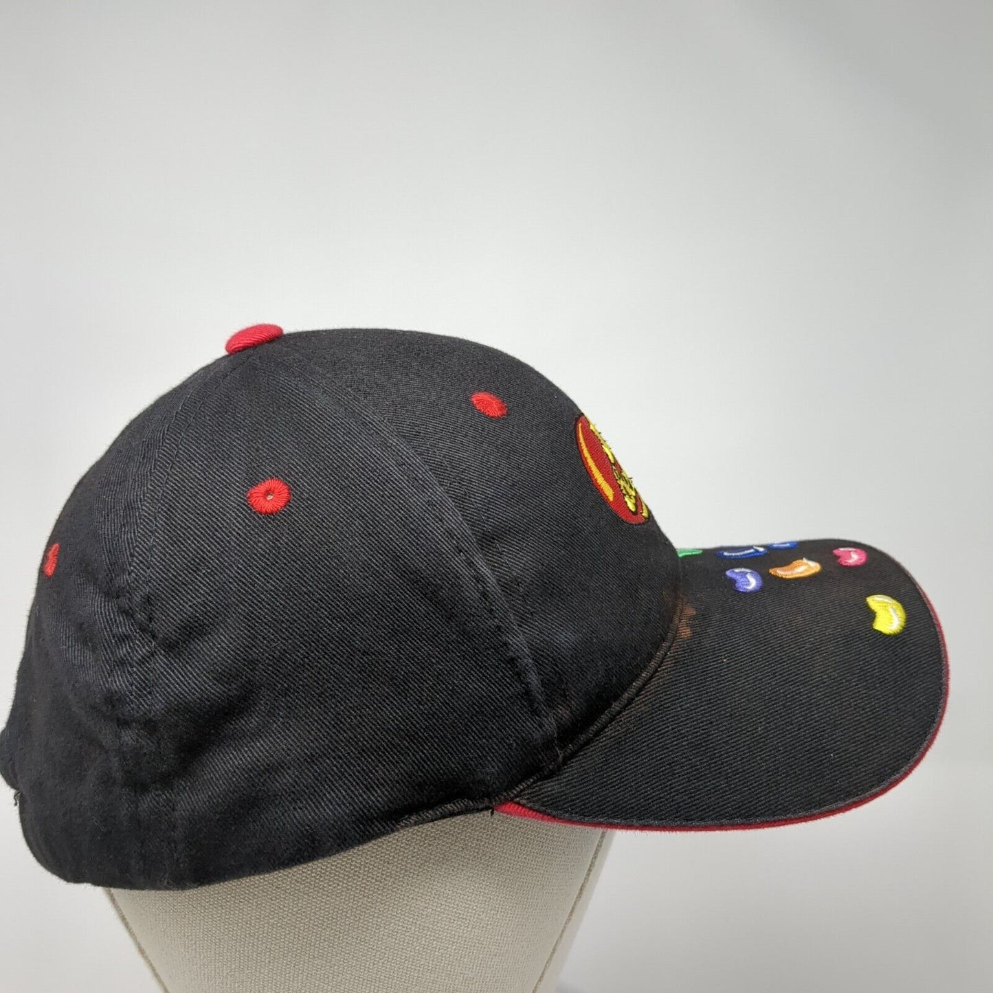 Jelly Belly Slideback Hat Black One Size Adjustable Embroidered Town Talk