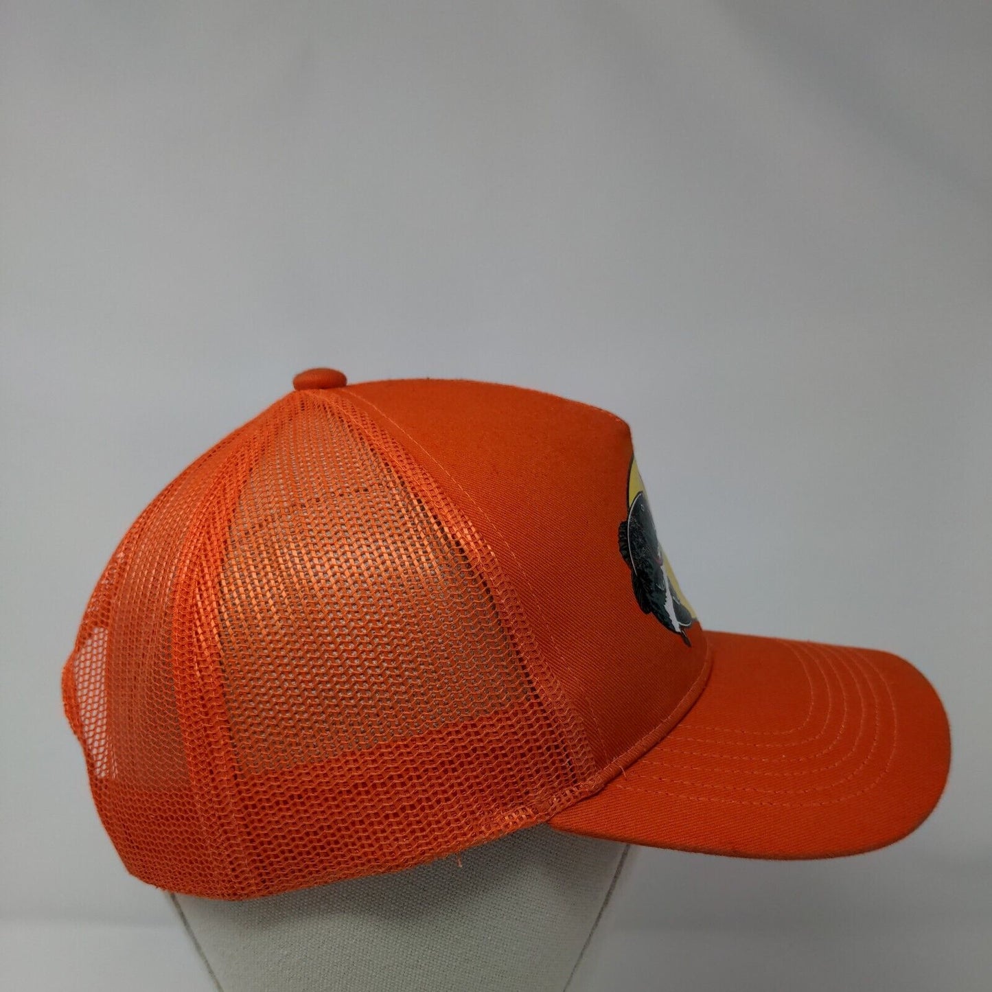 Bass Pro Shops Fishing Snapback Trucker Hat Orange OSFM Mesh Back