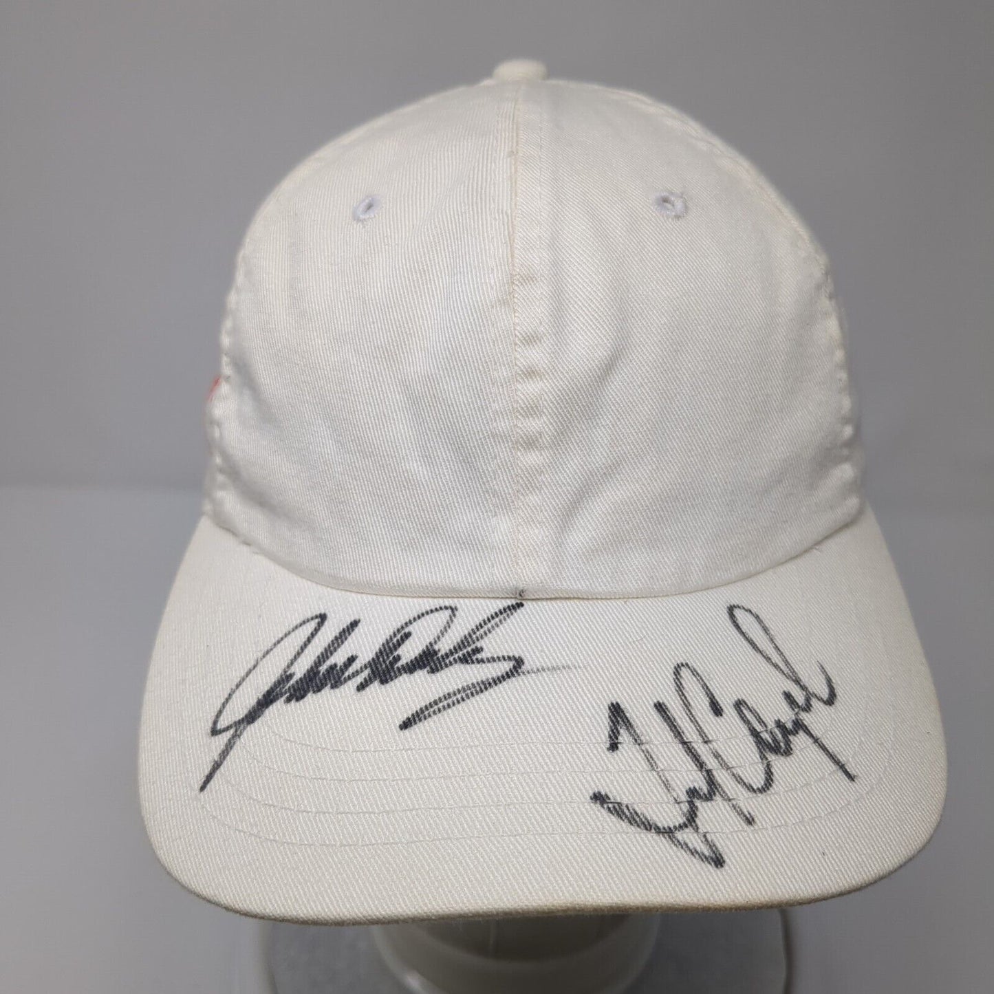 B.U.M Equipment Slideback Hat White One Size Adjustable Autographed Blank