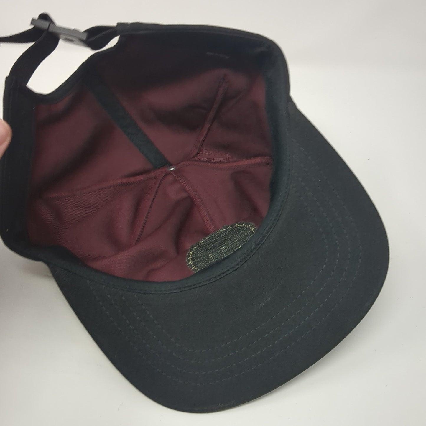 Top Crop Legendary Cannabis Strapback Hat Black One Size Leather Patch
