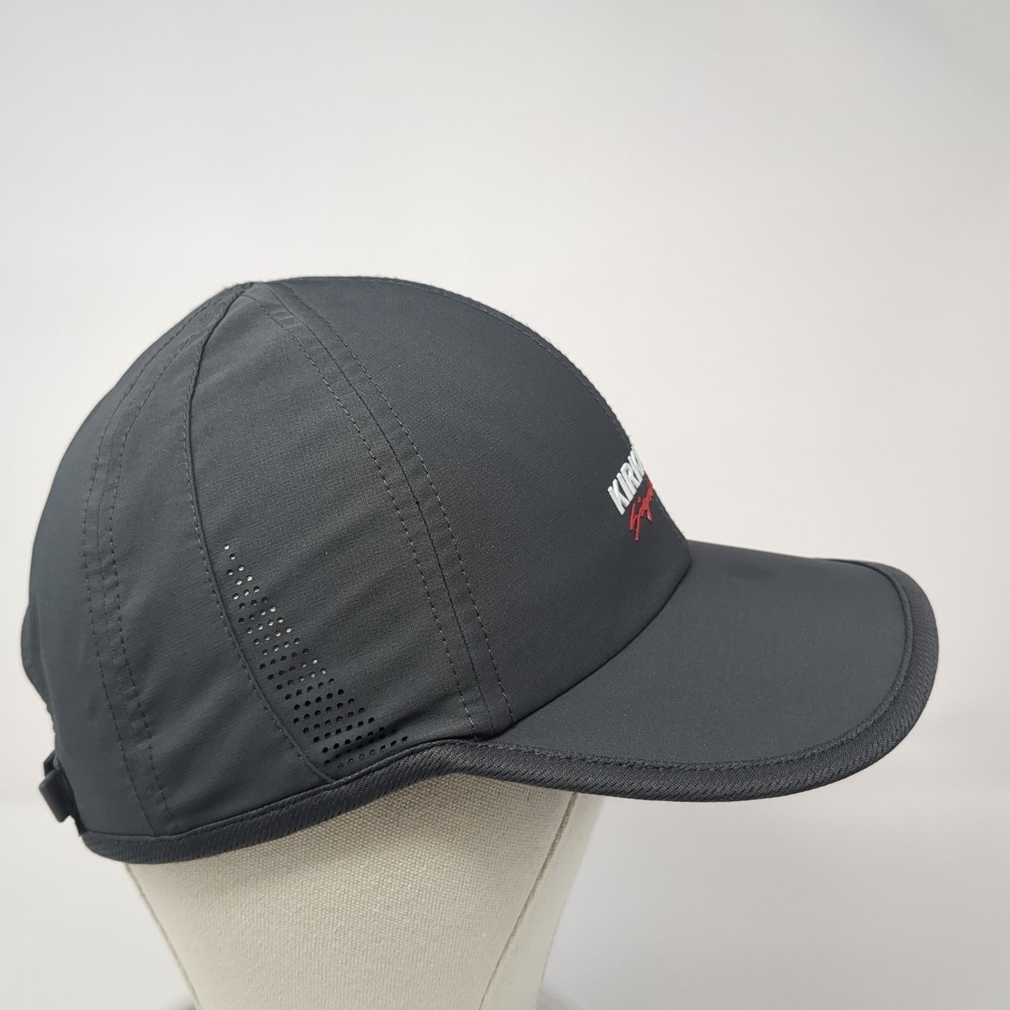 Kirkland Signature Spell Out Strapback Hat Gray One Size Adjustable