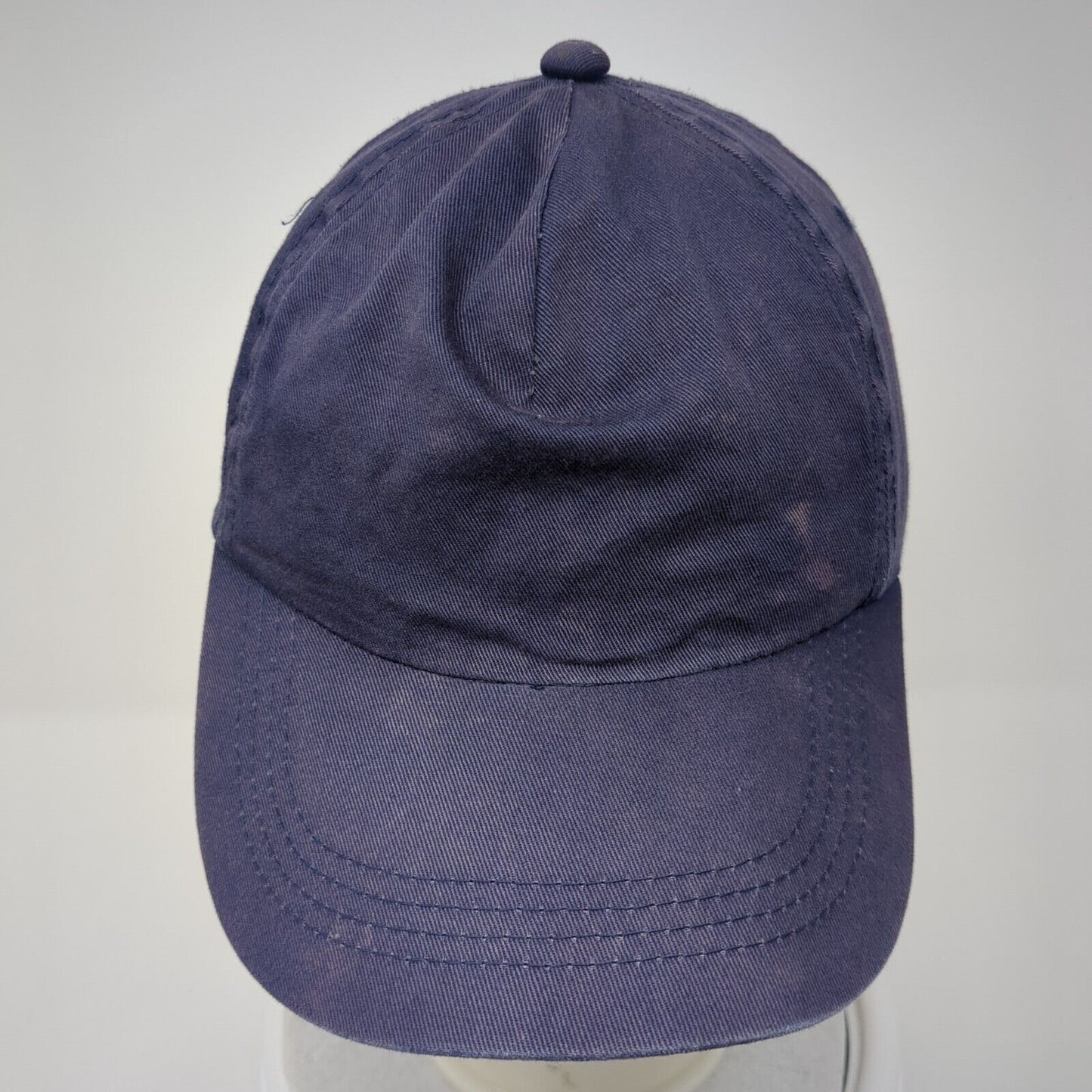 Outdoor Cap Slideback Hat Blue One Size Adjustable Vented Holes 6 Panel Blank