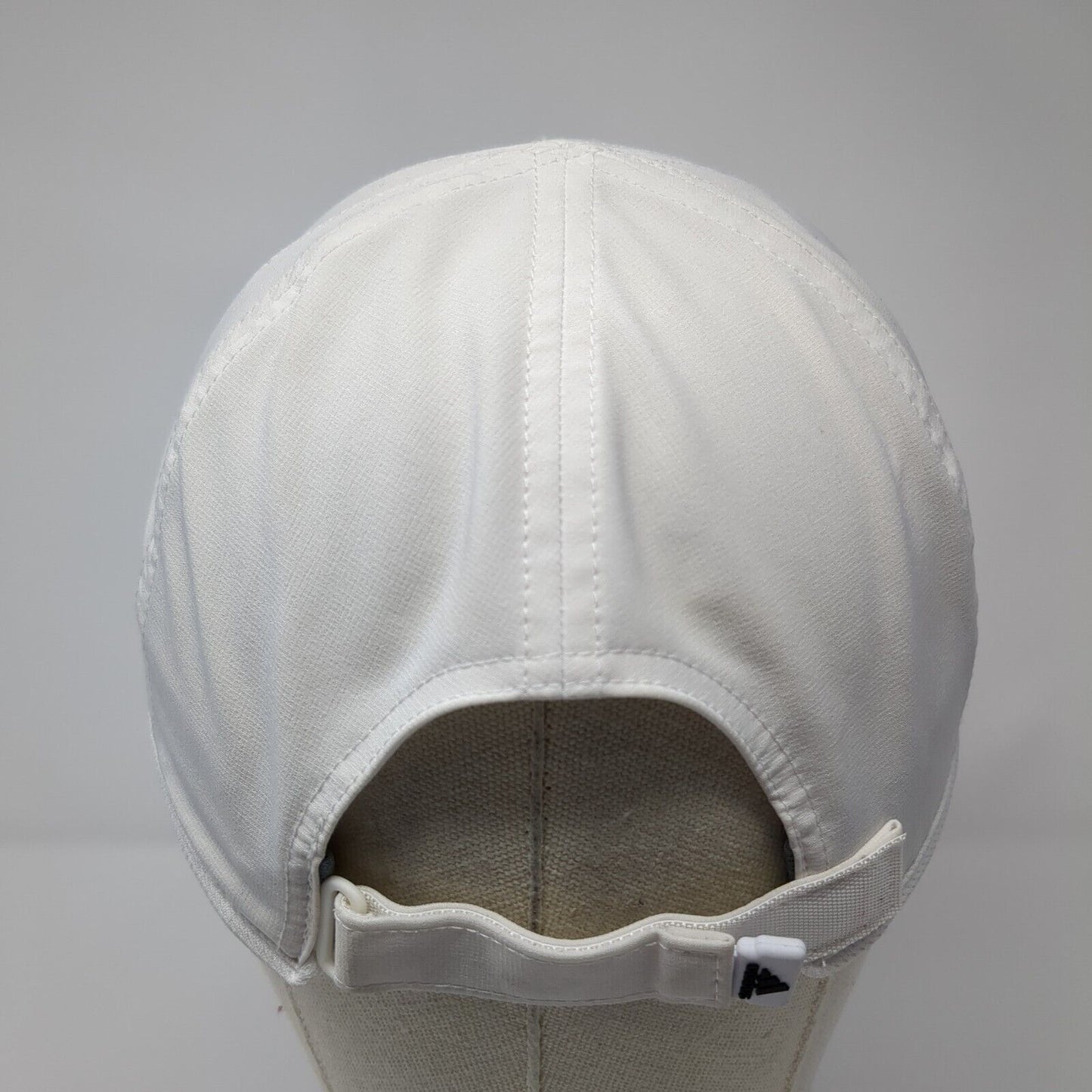 Adidas Aeroready Strapback Hat White One Size Adjustable Breathable 6 Panel