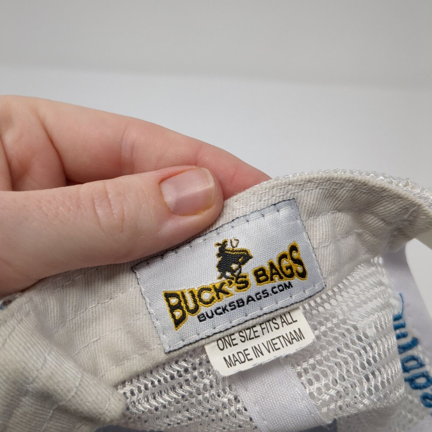 Firearms Ammunition Snapback Trucker Hat Blue One Size Mesh Back Outdoor