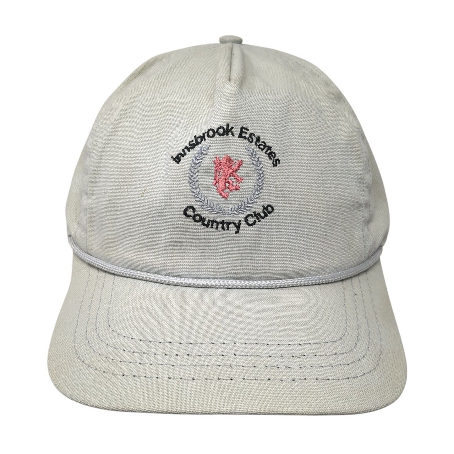 Lansbrook Estates Country Club Slideback Rope Hat Gray One Size Duckster