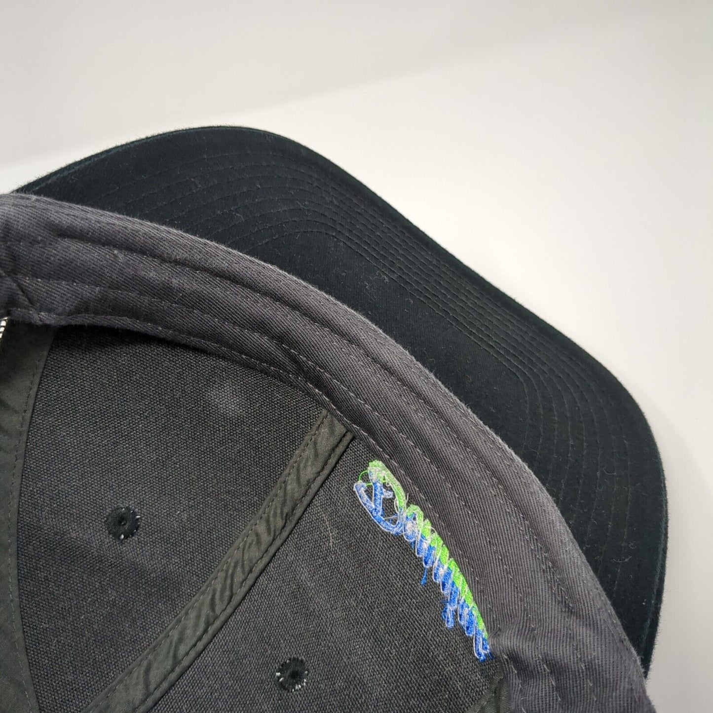 Denning Concrete Snapback Trucker Hat Black One Size Mesh Back 6 Panel