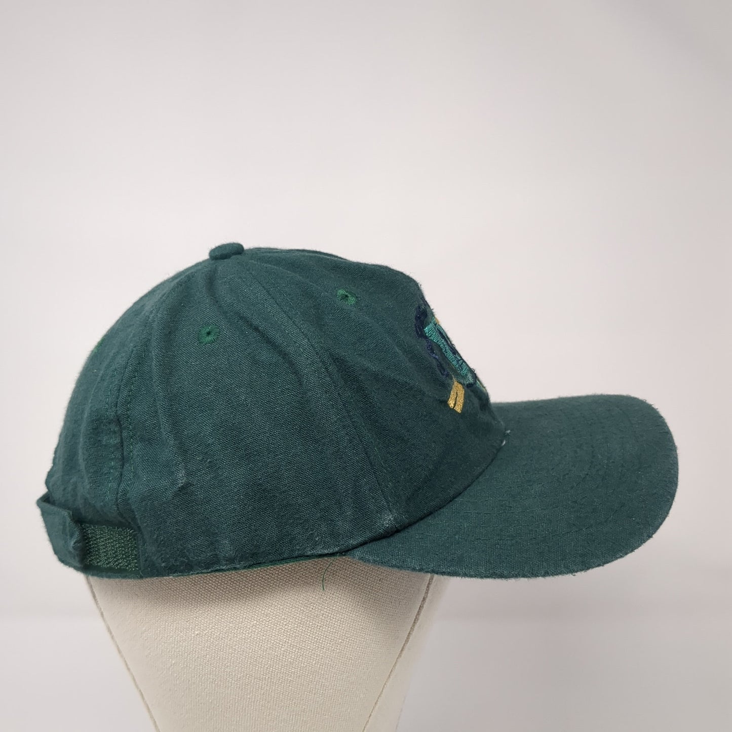 Park City Strapback Baseball Cap Green OS Adjustable Embroidered Headquarters
