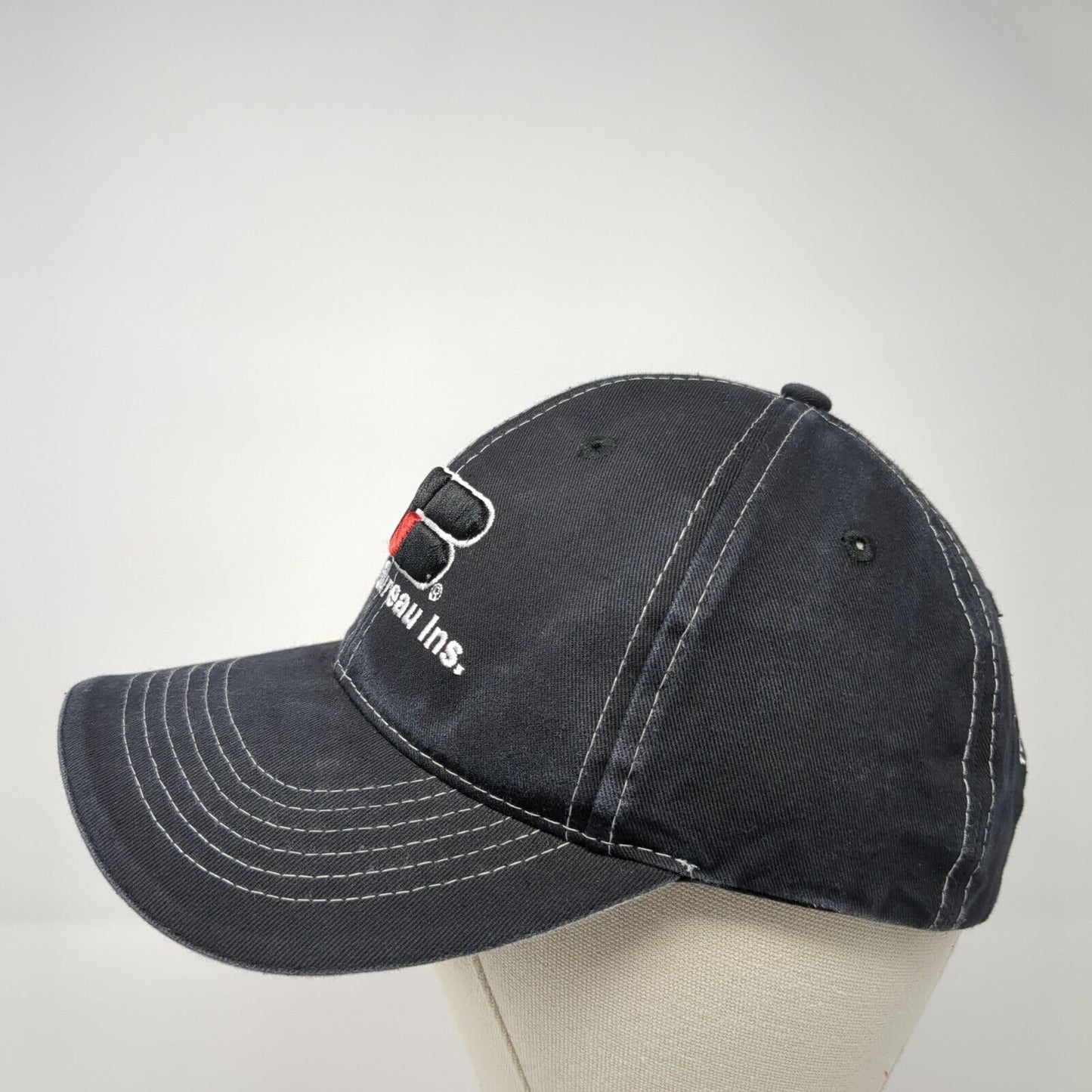 Farm Bureau Ins Strapback Hat Black One Size Adjustable Embroidered Buck's Bags