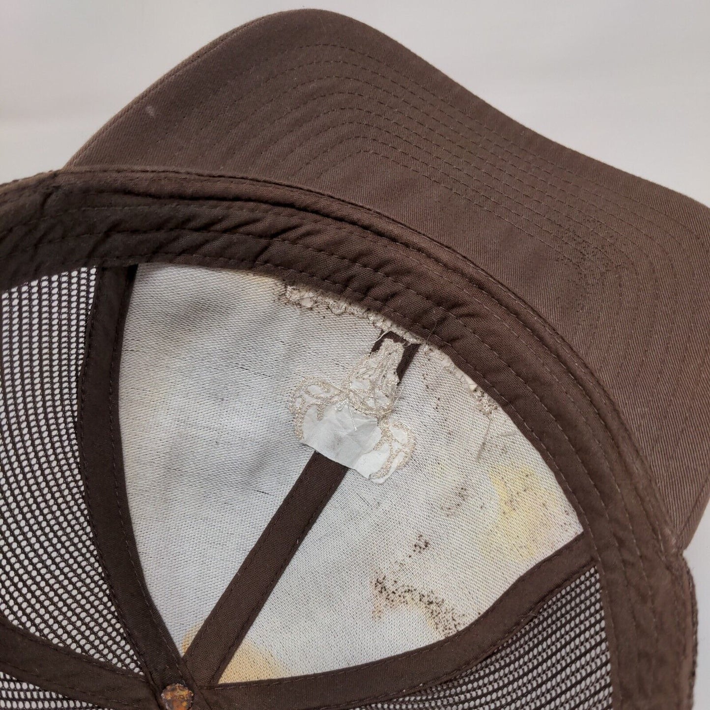 Southern Life Apparel Deer Snapback Mesh Back Trucker Hat Brown One Size