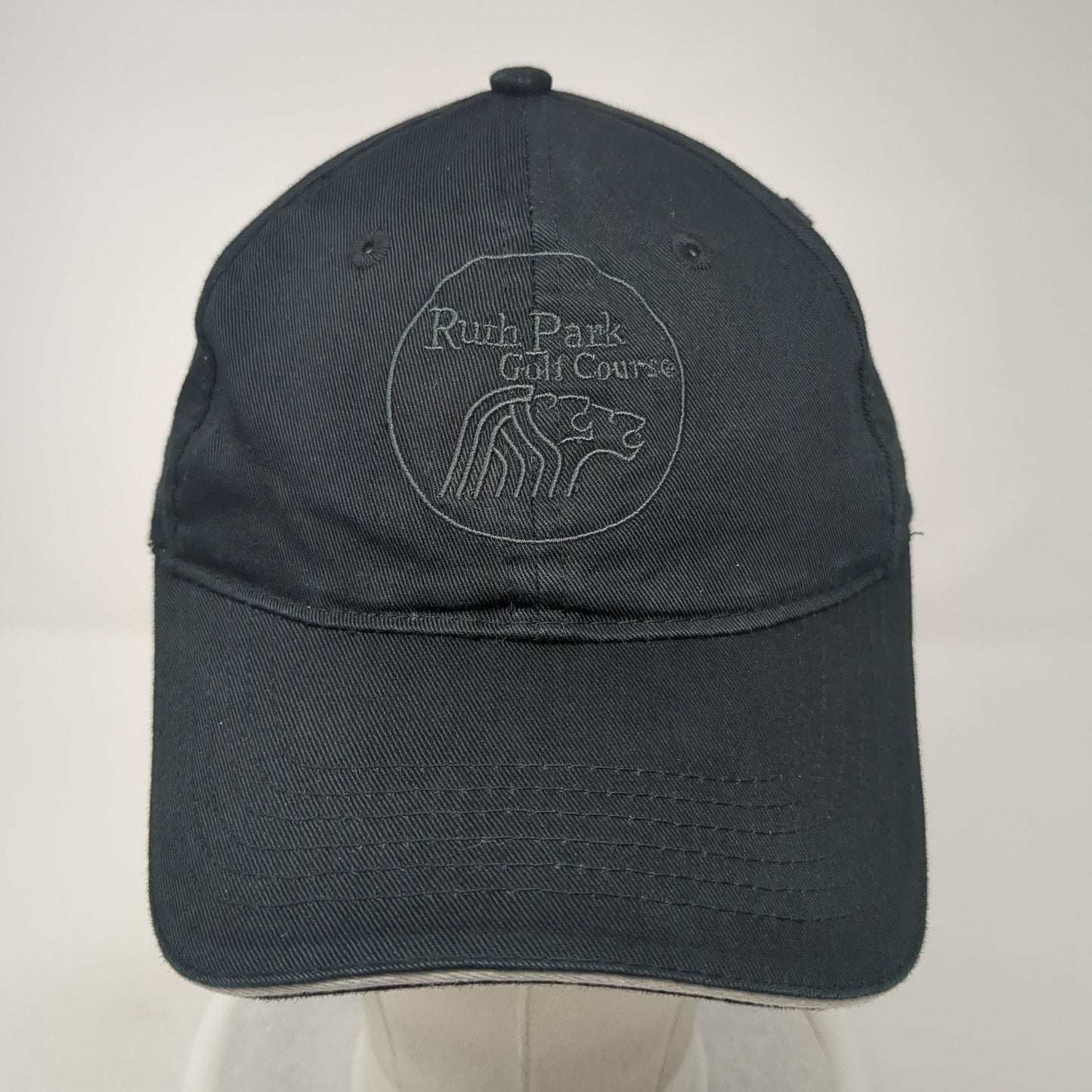 Ruth Park Golf Course Slideback Hat Black One Size Adjustable North End