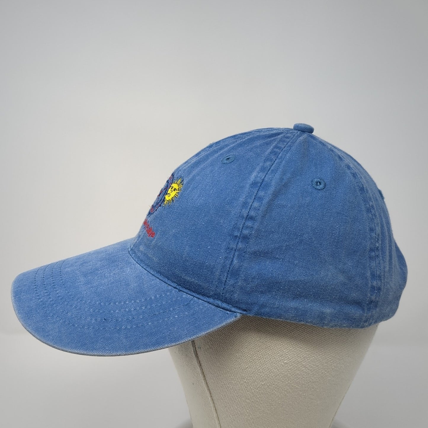 Sun Valley Rallye Slideback Hat Blue One Size Embroidered 6 Panel Otto