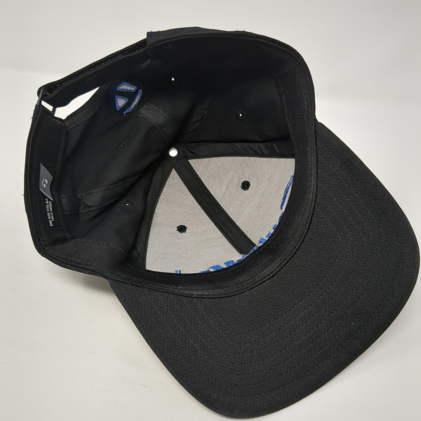 TaylorMade Strapback Golf Hat Black One Size Adjustable Embroidered Polyester