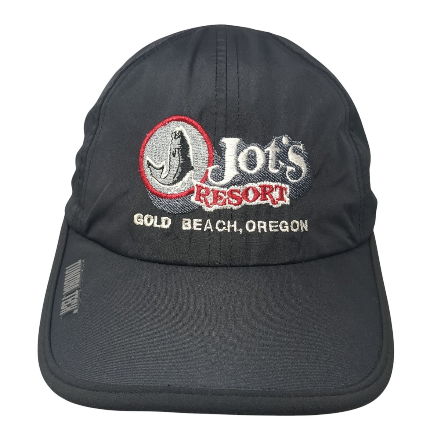 Jot's Resort Gold Beach Oregon Strapback Hat Black One Size Drift Creek