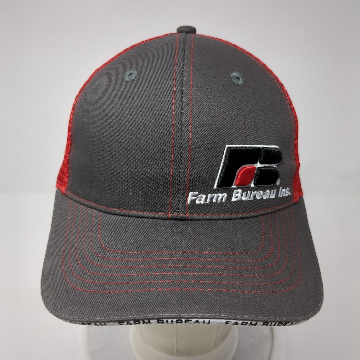 Farm Bureau Ins. Strapback Mesh Back Trucker Hat Multicolor One Size