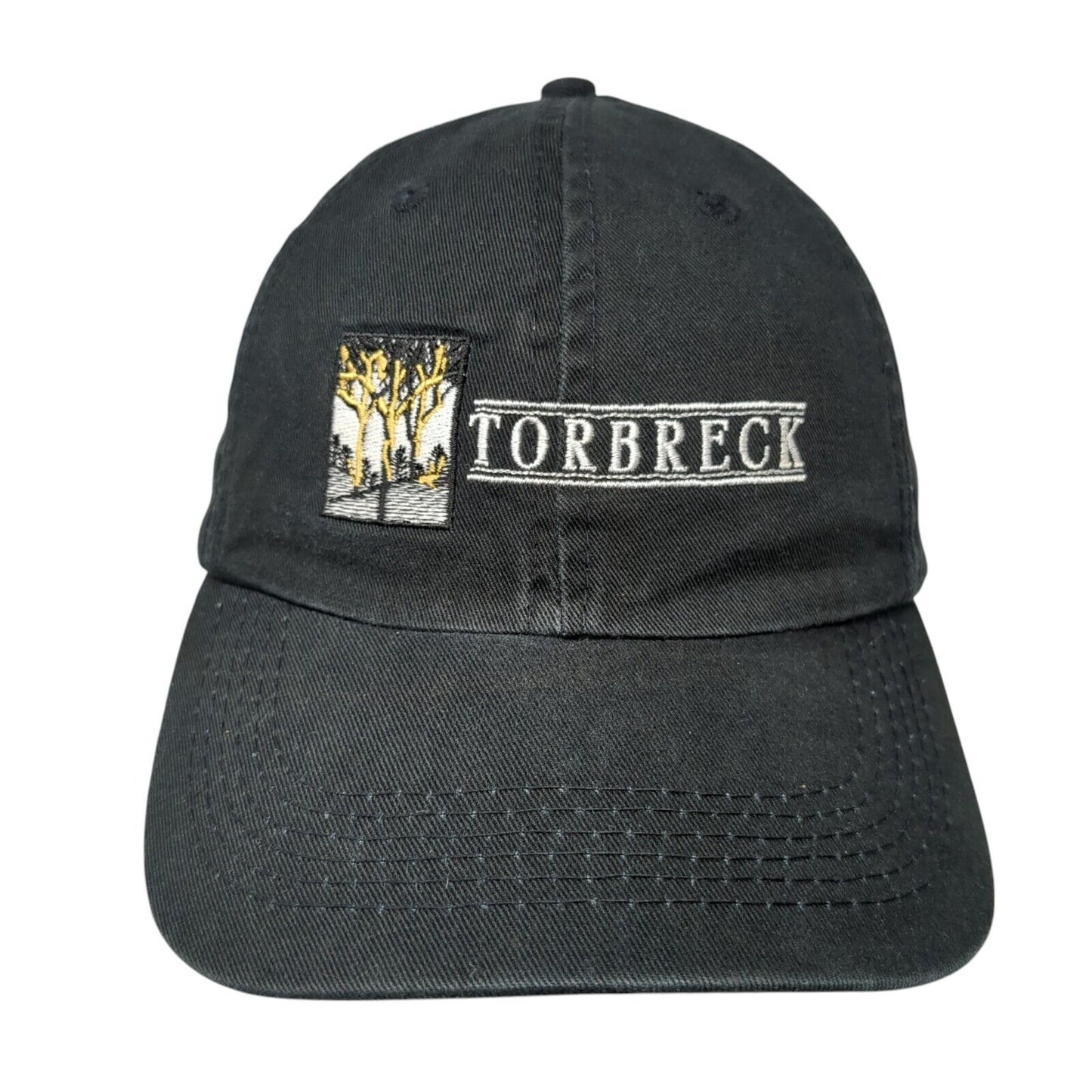 Torbreck Slideback Hat Black One Size Adjustable Embroidered 6 Panel