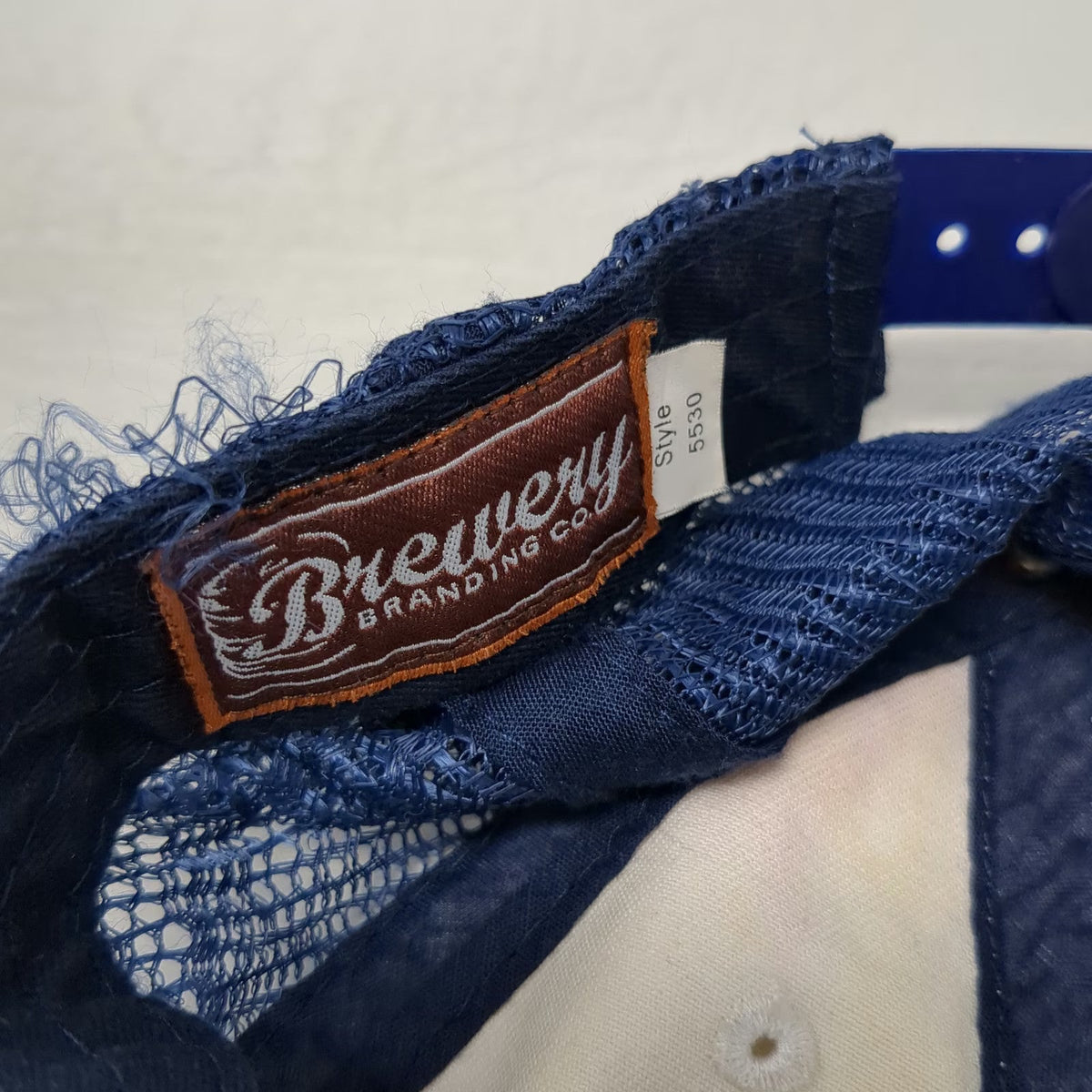 Brewery Branding Co Monhegan Brewing Co Trucker Hat Blue One Size Mesh Snapback