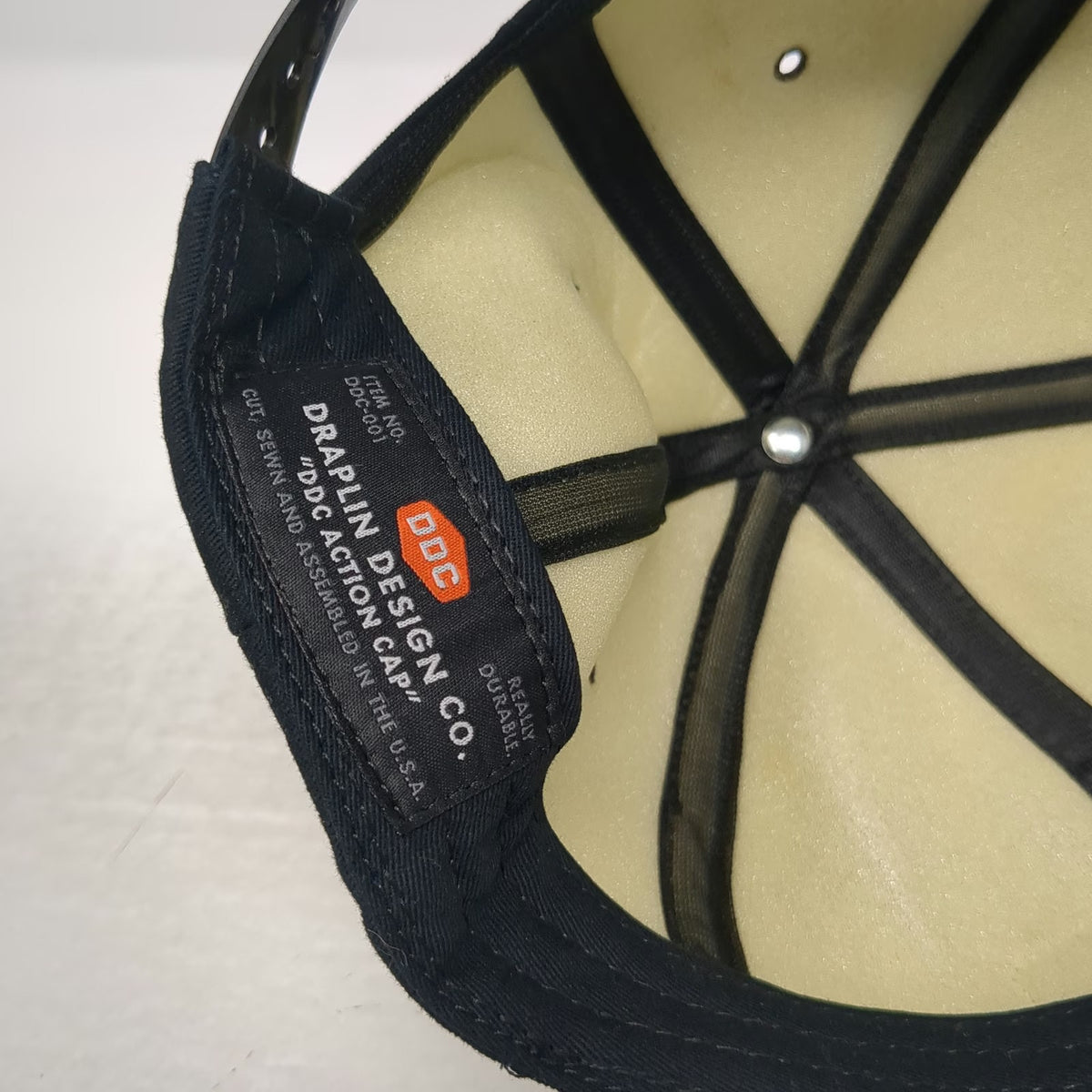 DDC Draplin Design Co Snapback Hat Black One Size 5 Panel Embroidered Patch USA