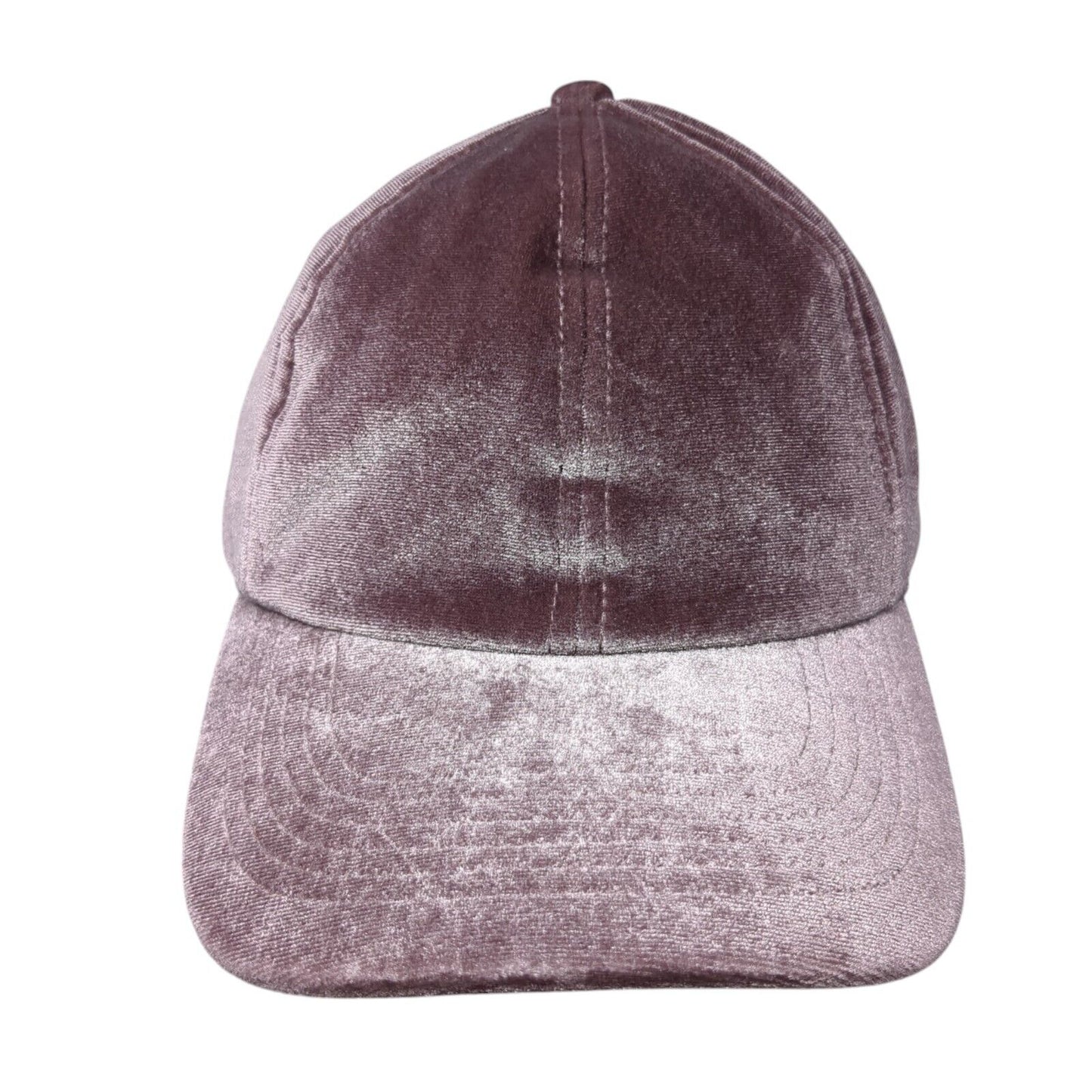 Unbranded Slideback Hat Purple One Size Solid Adjustable Velvet Blank