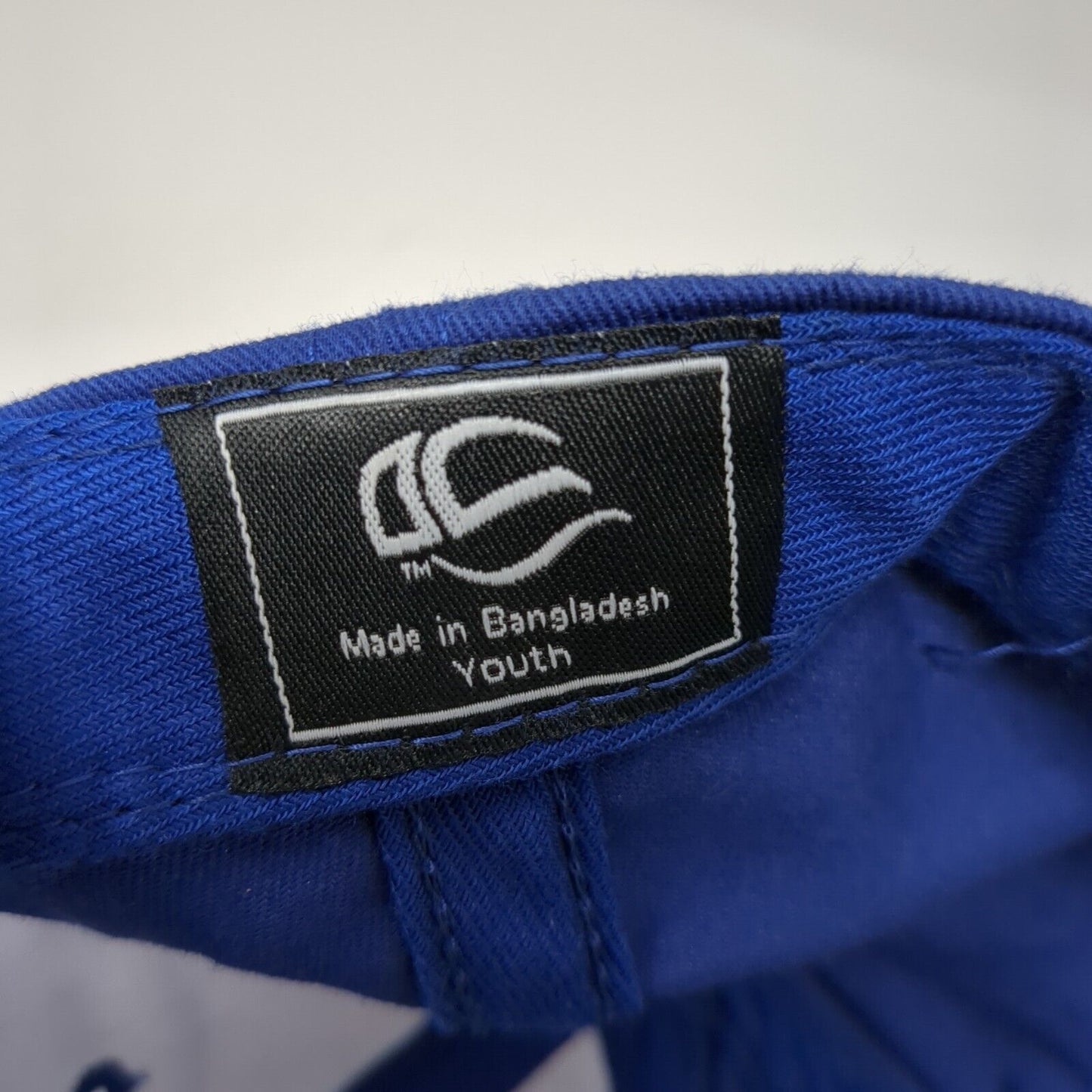 QAS Knights Strapback Hat Blue Youth One Size Adjustable Outdoor Cap