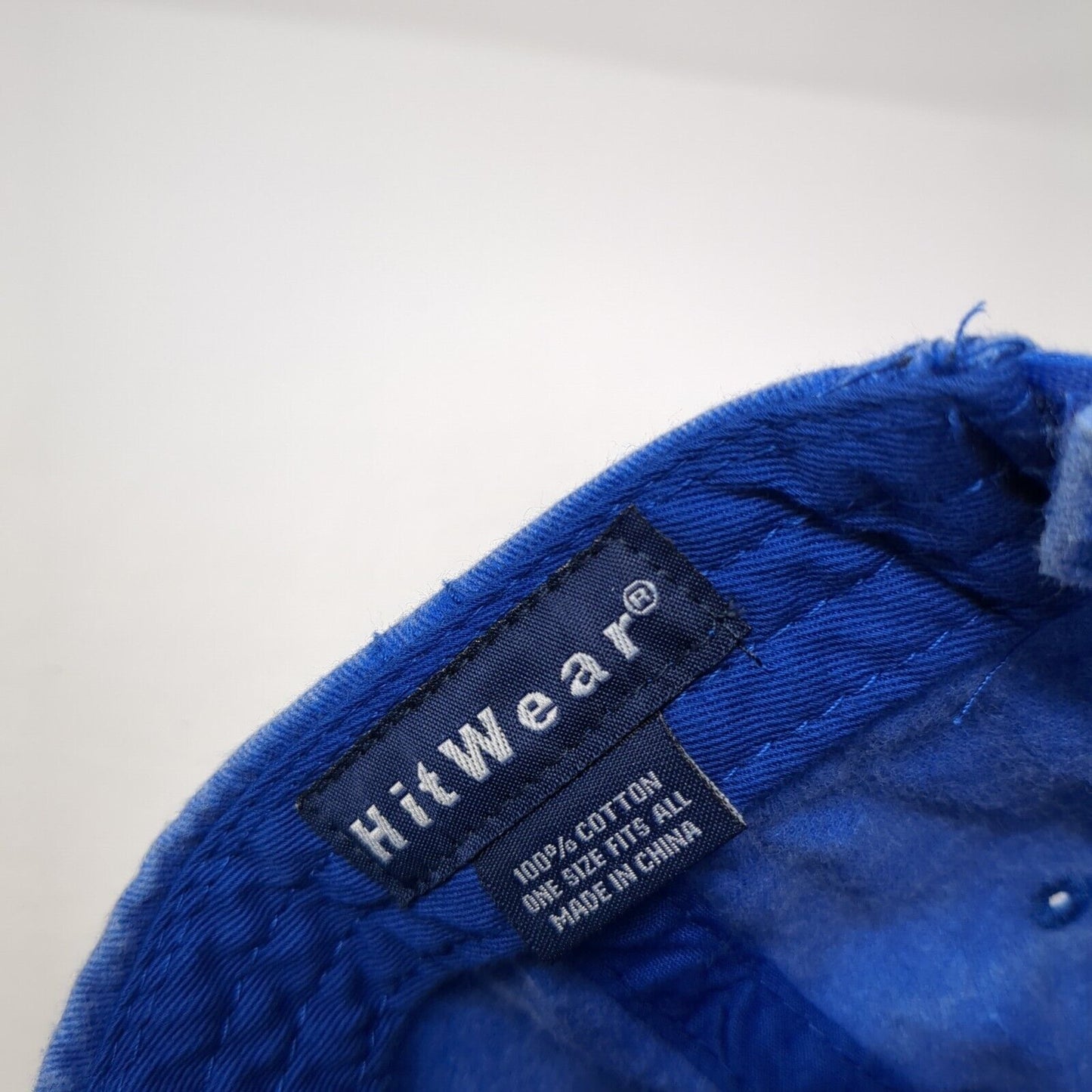 SAC Strapback Hat Blue One Size Adjustable Embroidered Solid Hit Wear