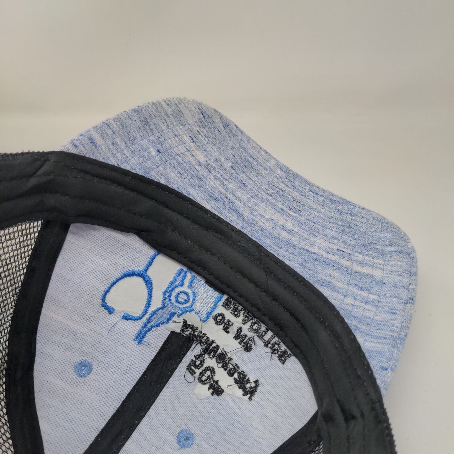50th Anniversary Of NP Practice Strapback Trucker Hat Blue One Size Mesh Back